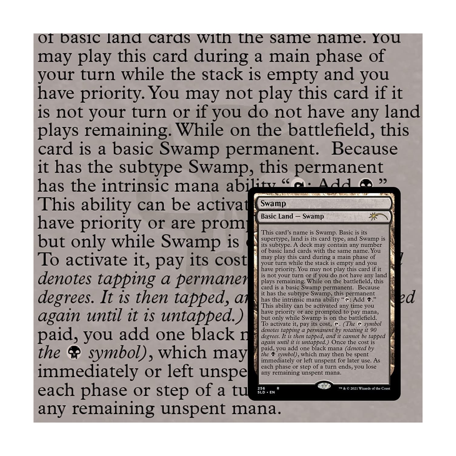 Magique : The Gathering Secret Lair - Édition non métallique - Full Text Lands