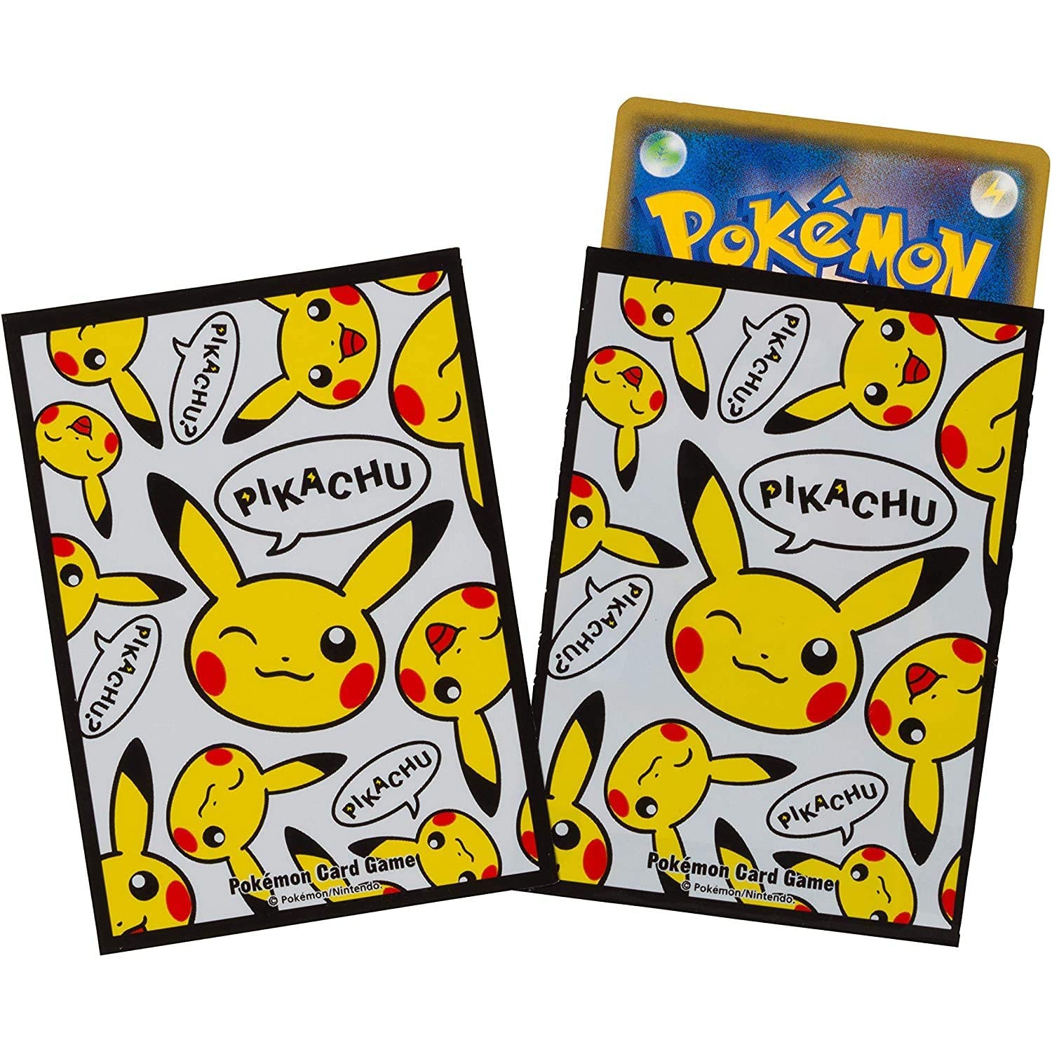 Pokemon 64ct Deck Shield - Pika Pikachu White