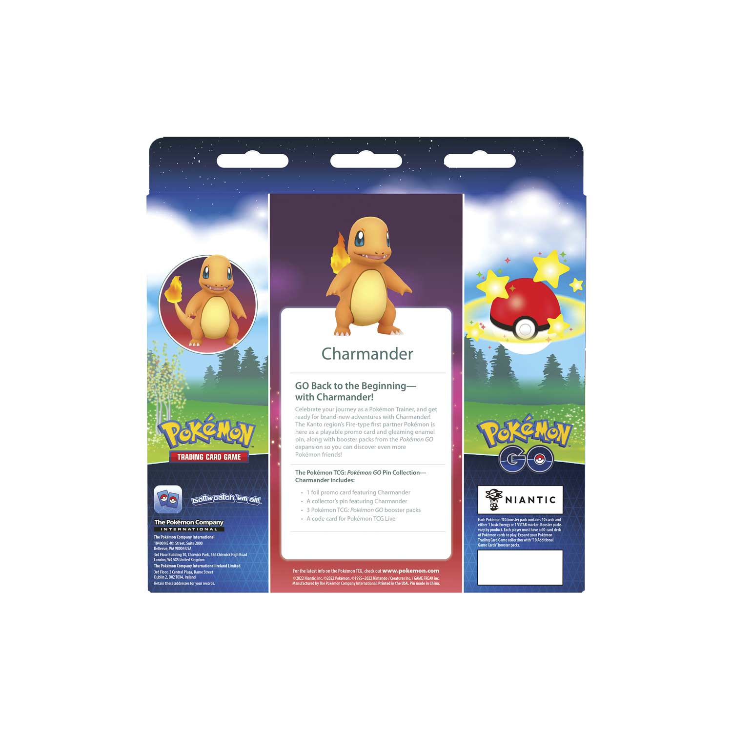 Pokemon TCG: Pokemon Go Pin Collection - Charmander - Preorder Ships 9-2-2022