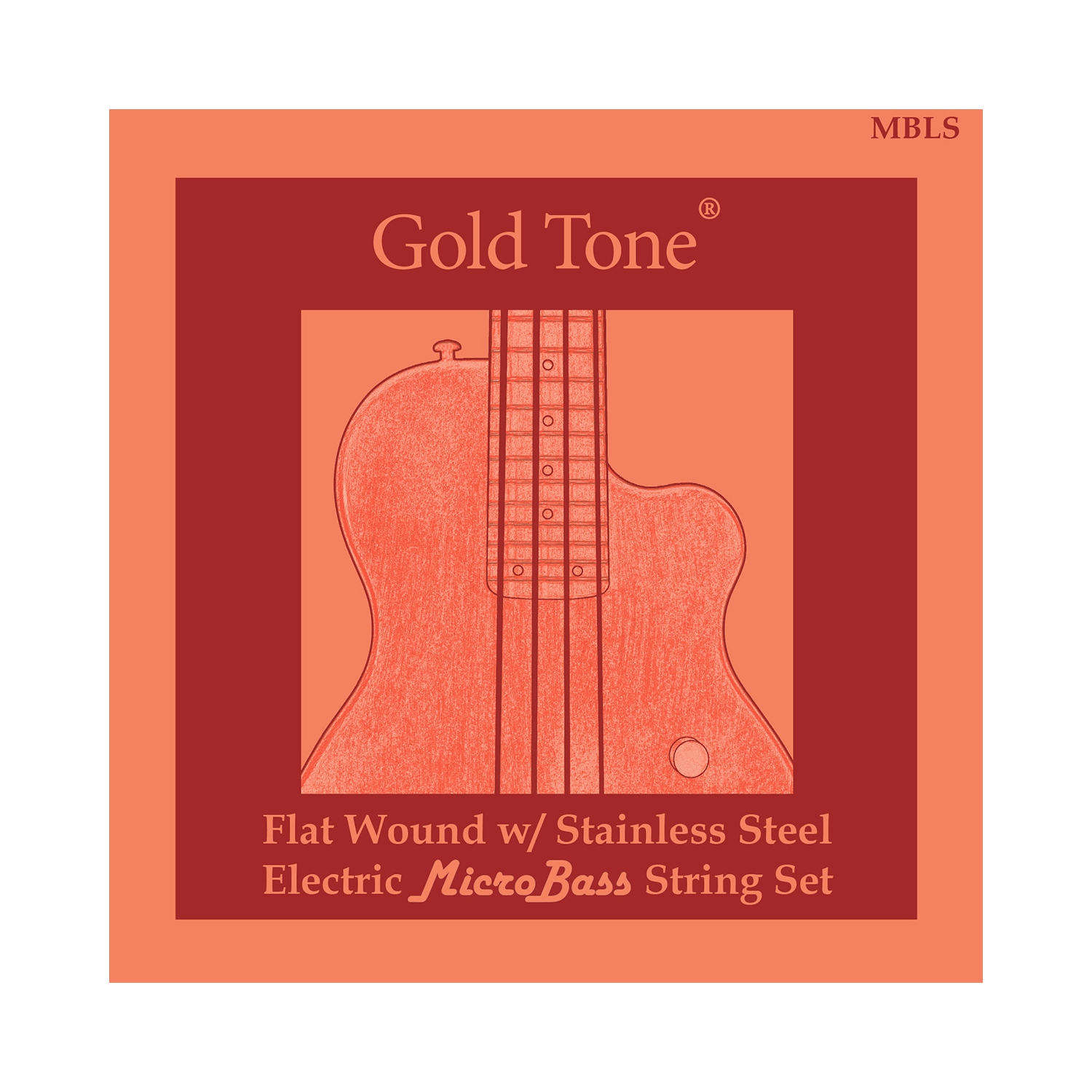 Gold Tone MBLS MicroBass LaBella Flat Wound Strings