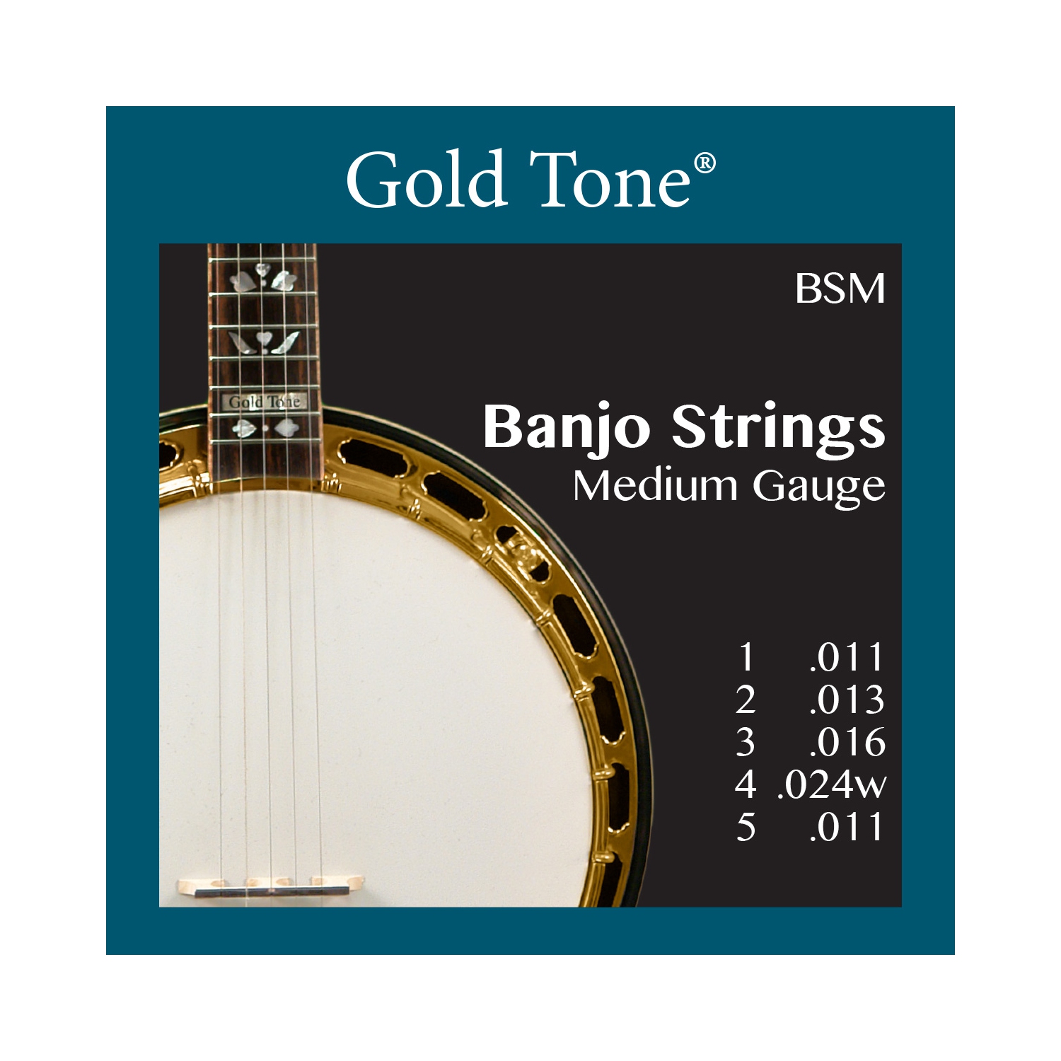 Gold Tone Cordes de Banjo Calibre moyen