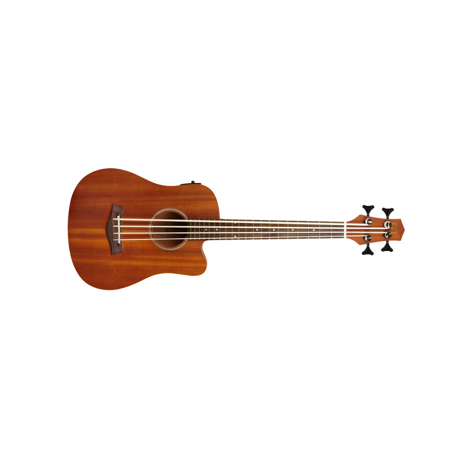 Gold Tone Mahogany Micro Bass w/Pickup & Gigbag