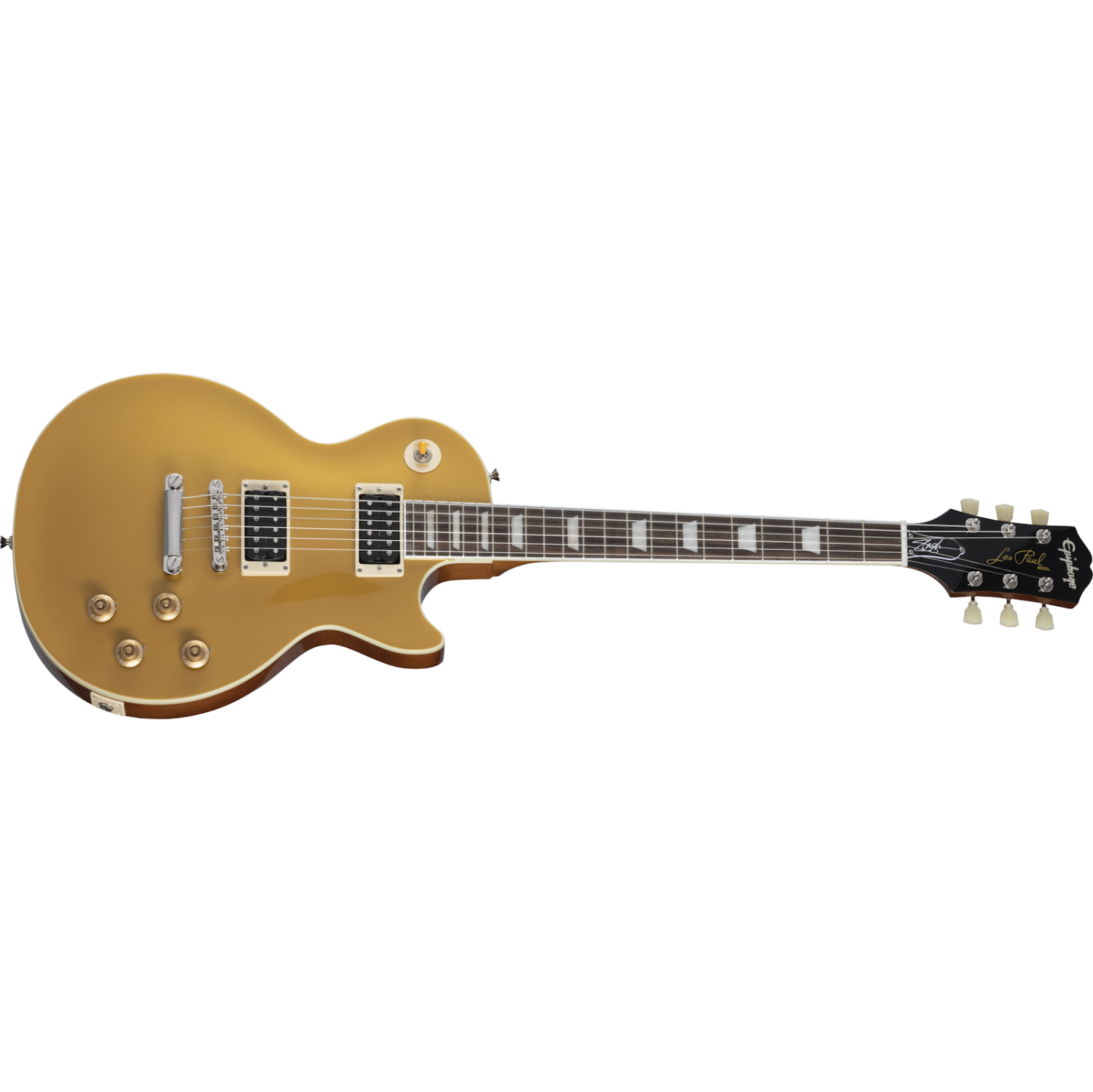 Collection Slash « Victoria » les Paul Standard d'Epiphone avec étui - Doré