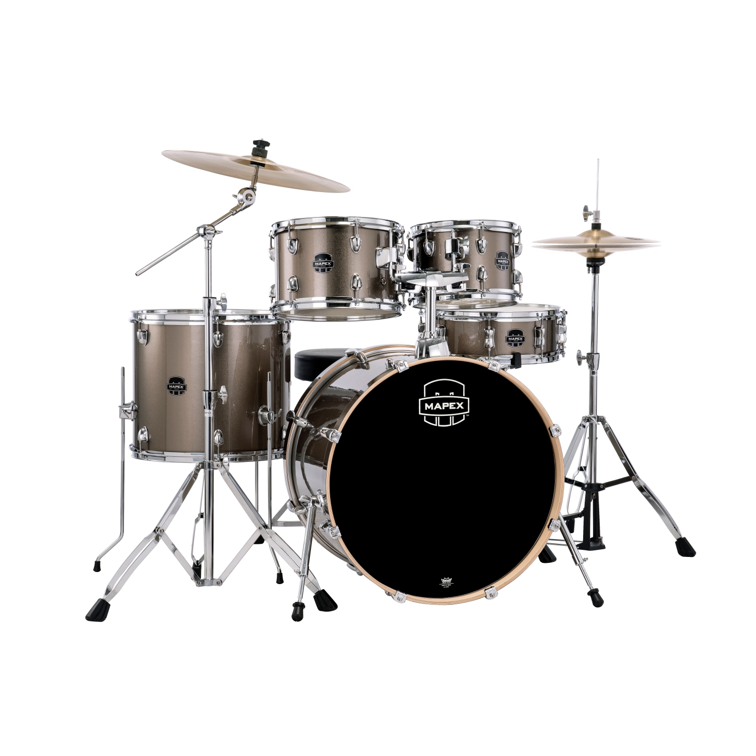 Mapex Venus 5-Piece Drum Kit with Cymbals and Hardware - Copper Metallic
