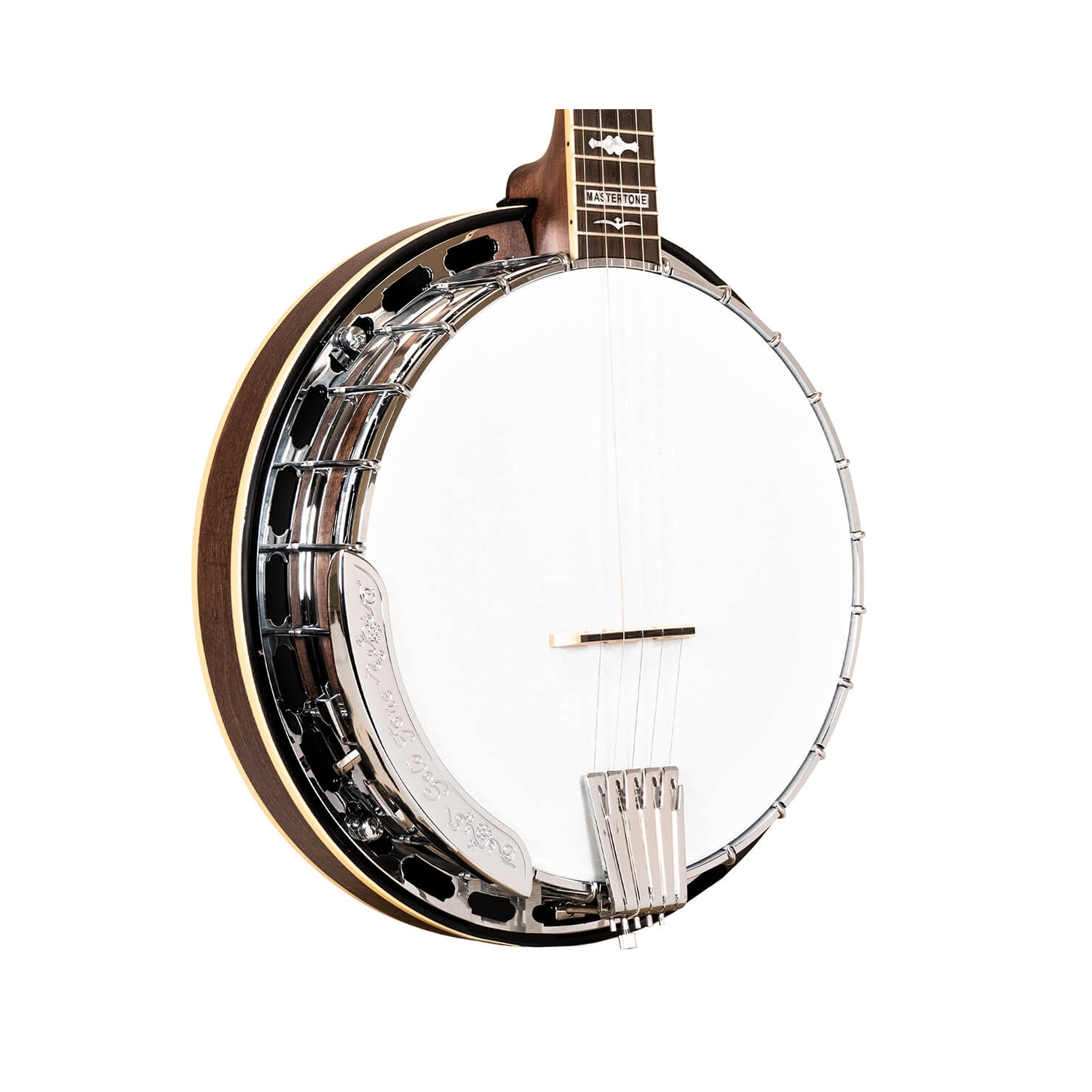 Banjo rose doré OB-150 fleur orange avec étui