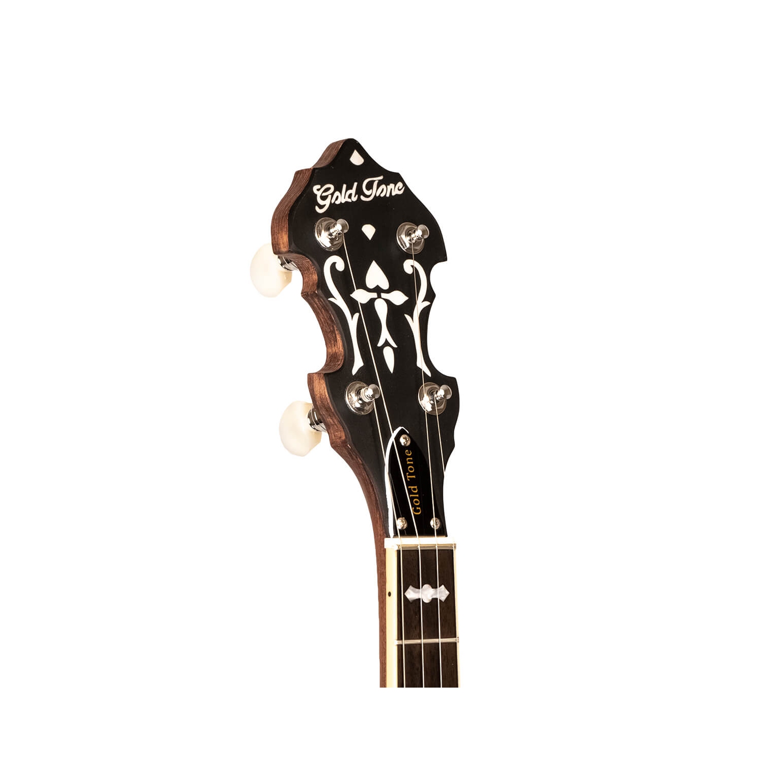 Banjo rose doré OB-150 fleur orange avec étui