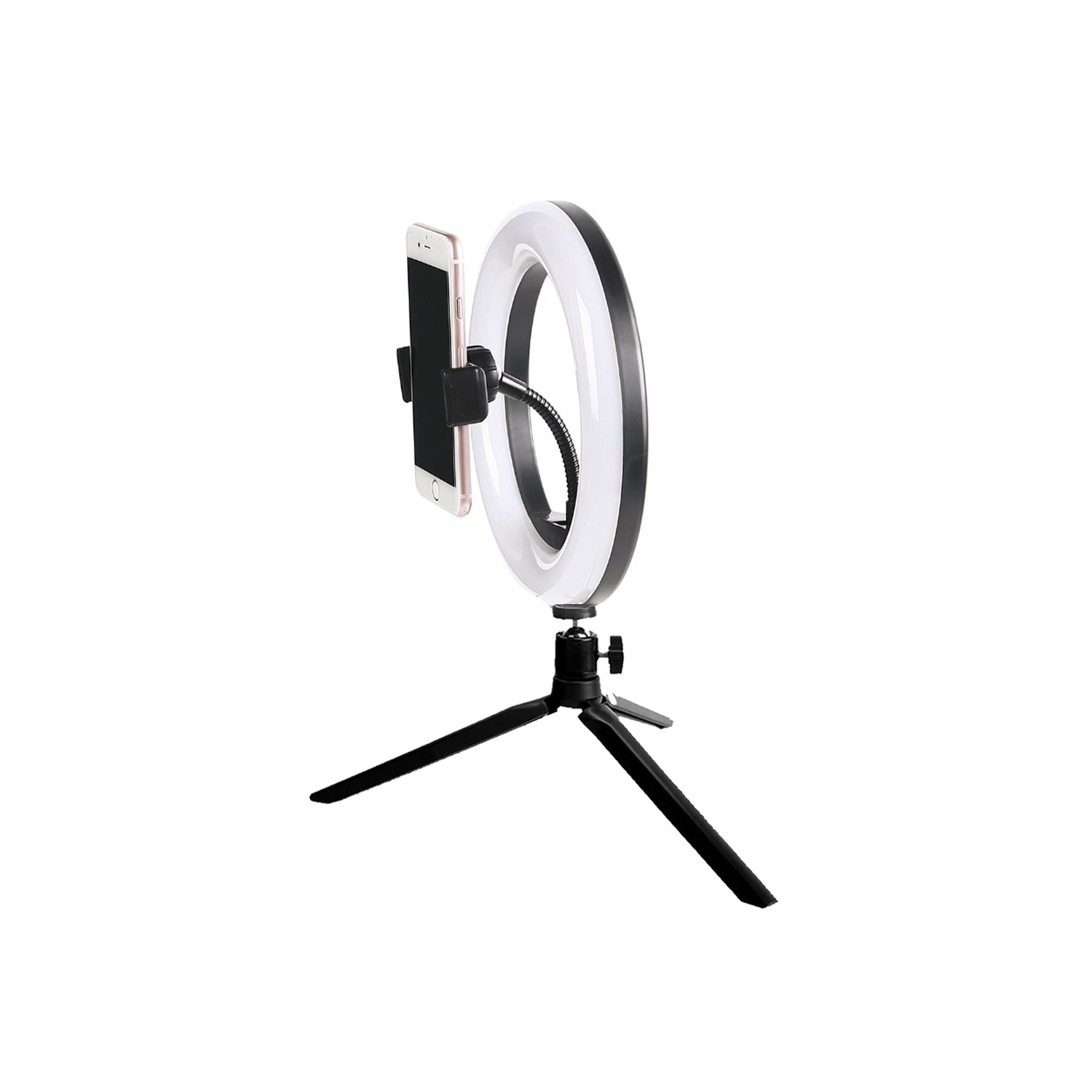 Vivitar 8 Inch LED Ring Light Dimmable Lamp for Iphone Smartphone with Tripod Mount Stand