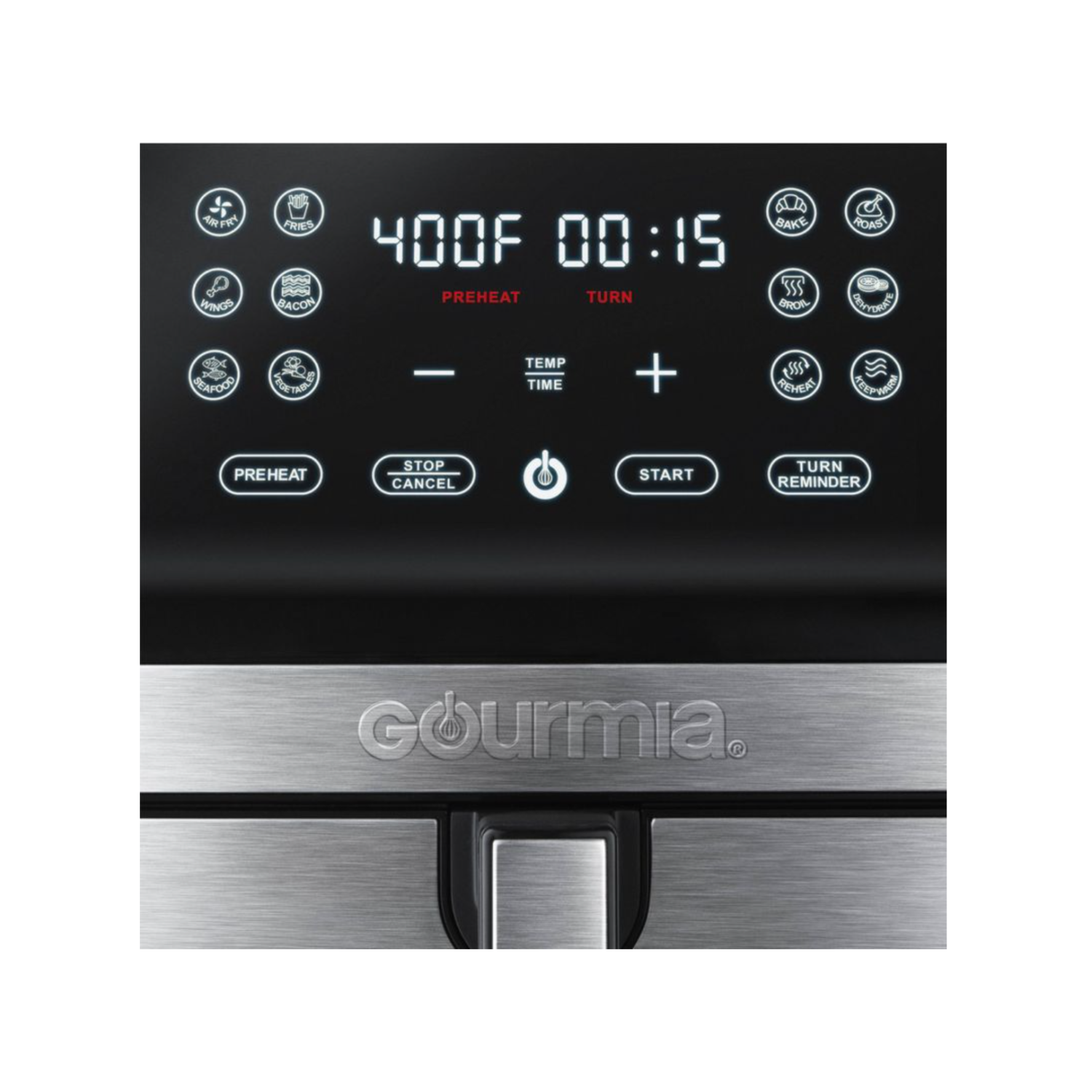Gourmia 8-Quart Digital Air Fryer with 12 One-Touch Functions - GAF846