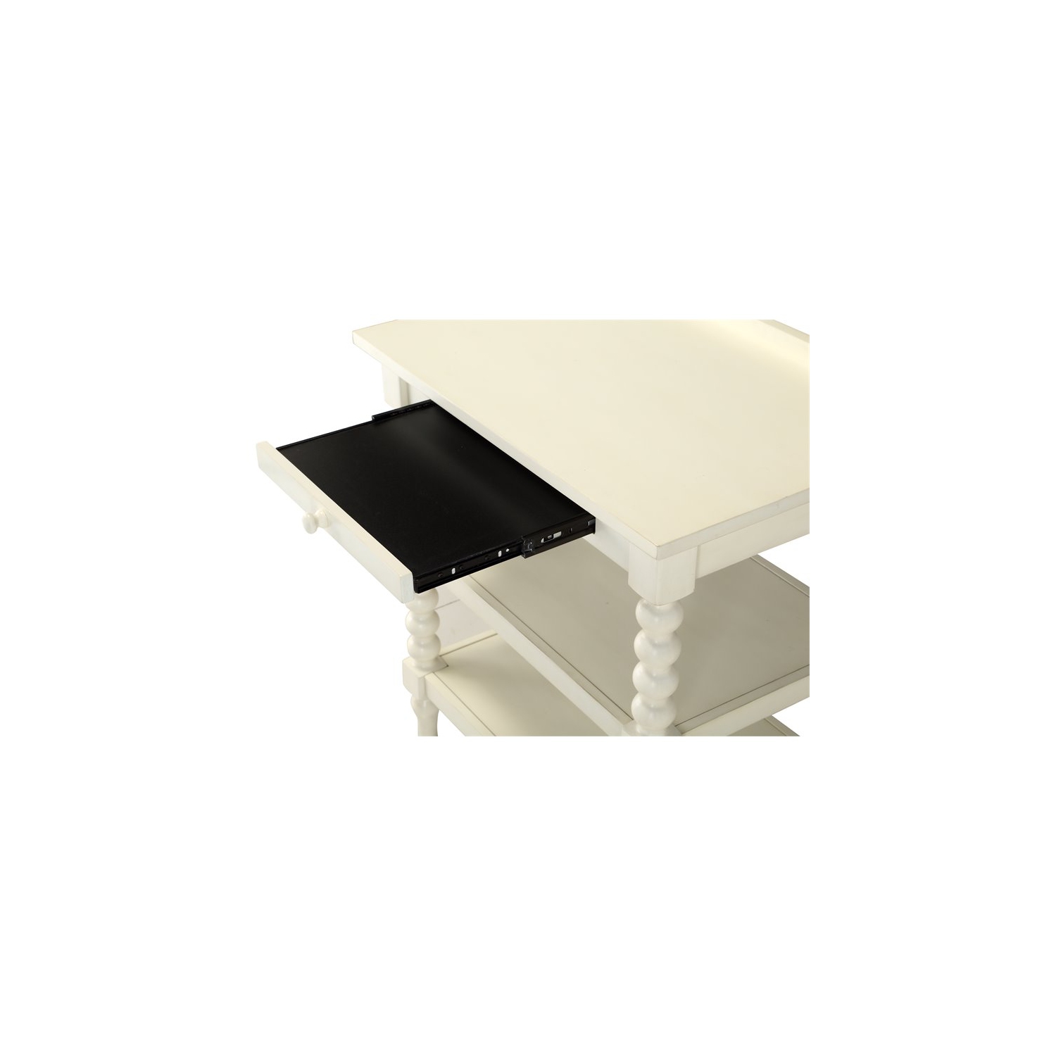 Bowery Hill Traditional Antique White Wood Nightstand in White