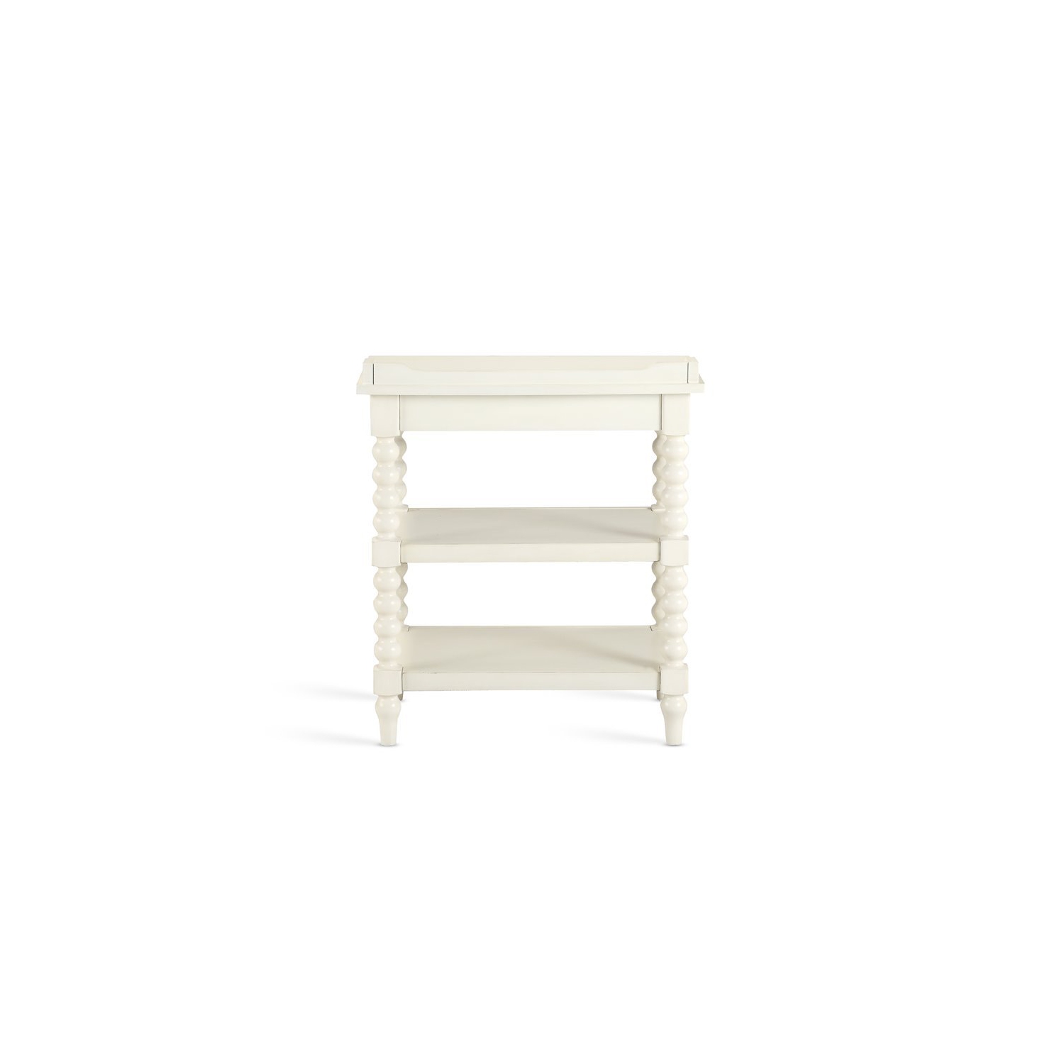 Bowery Hill Traditional Antique White Wood Nightstand in White