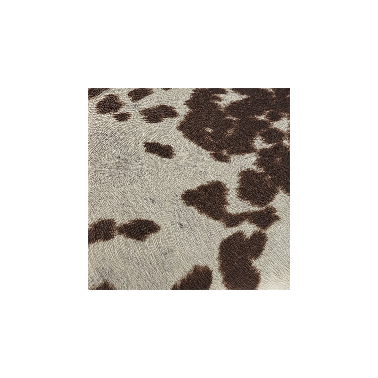 Riverbay Furniture 30" Transitional Wood/Fabric Cow Print Bar Stool in Brown