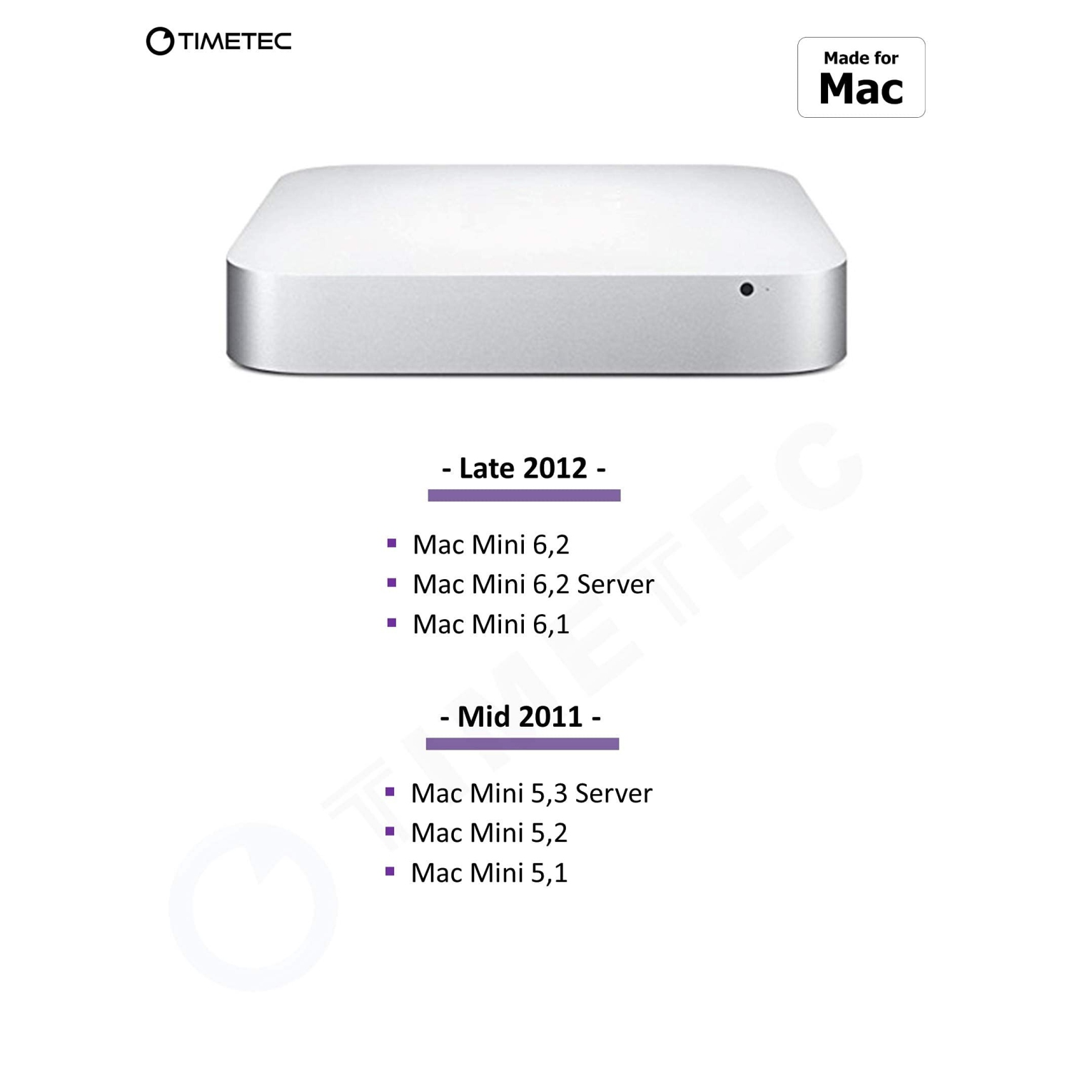 Timetec 8GB Compatible for Apple DDR3L 1600MHz PC3L-12800 for Mac Book Pro, iMac, Mac Mini MAC RAM