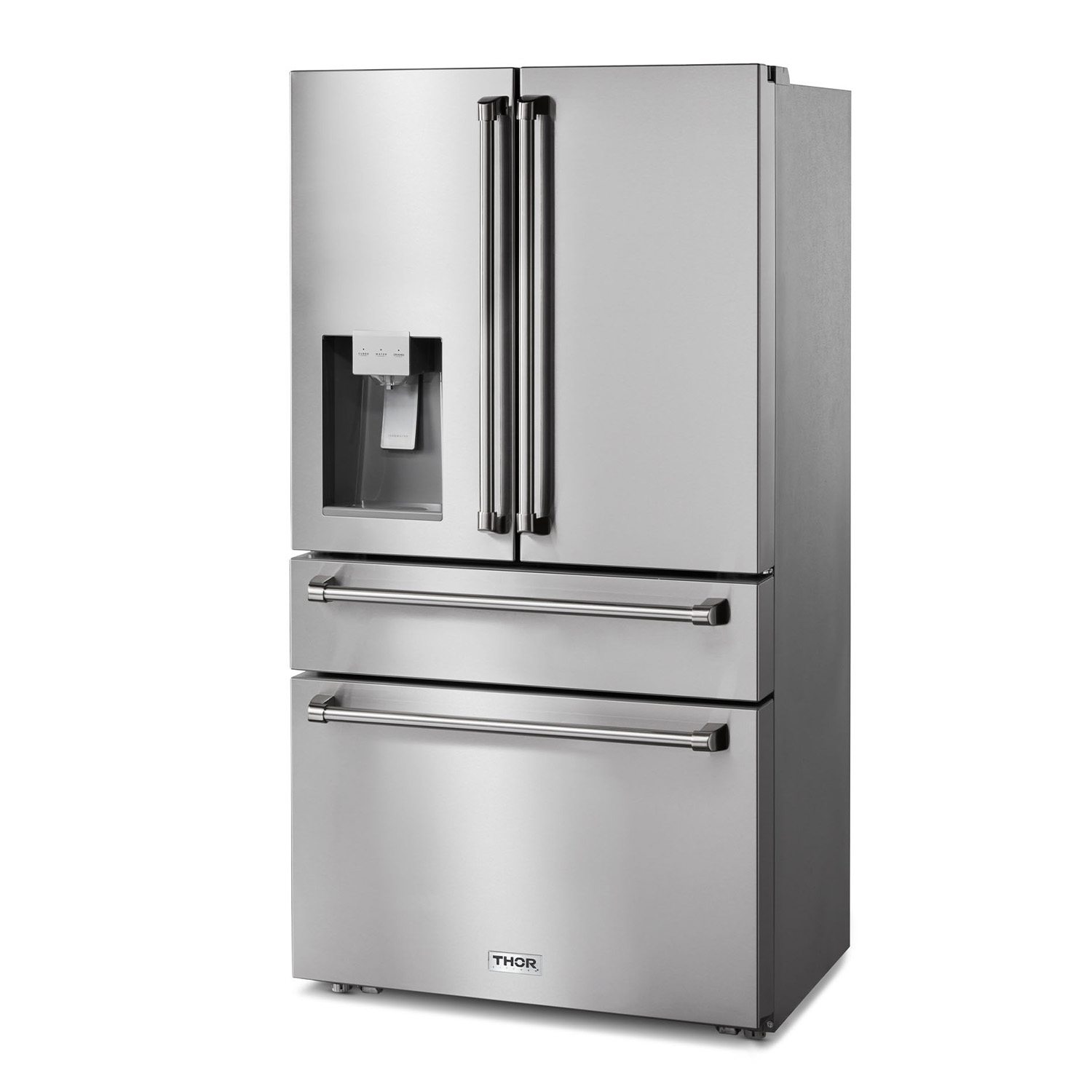 Thor Kitchen Professional 36 Inch Professional French Door Refrigerator with Ice and Water Dispenser- TRF3601FD