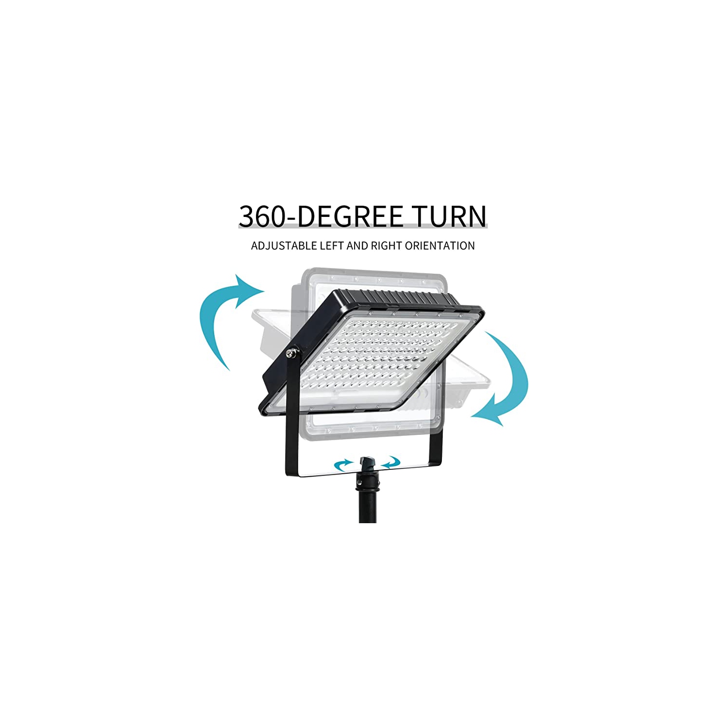 Projecteur portatif à DEL 15 W de ROCKSOLAR avec support télescopique