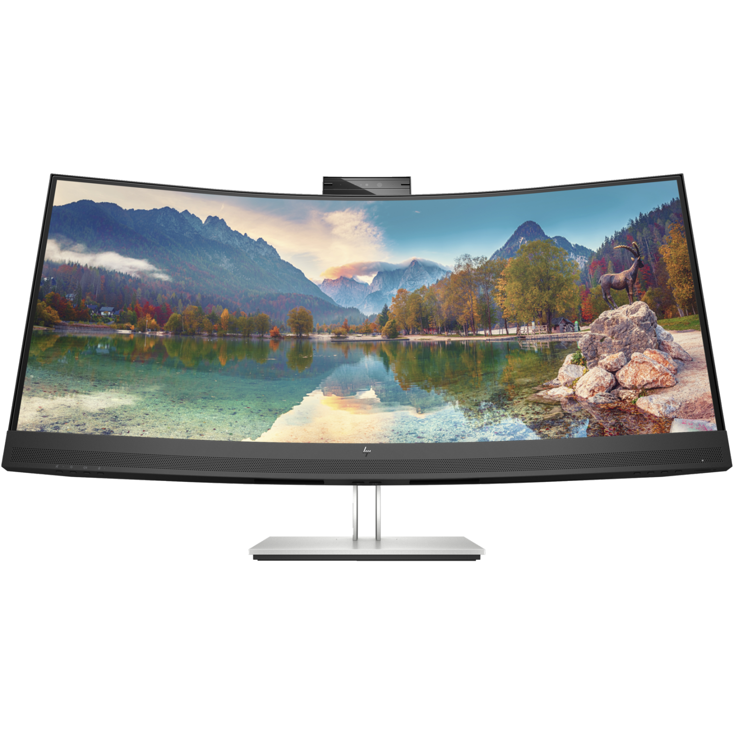 HP 34" WQHD 75Hz 5ms GTG Curved VA LCD Monitor (40Z26AA#ABA) - Black,Silver