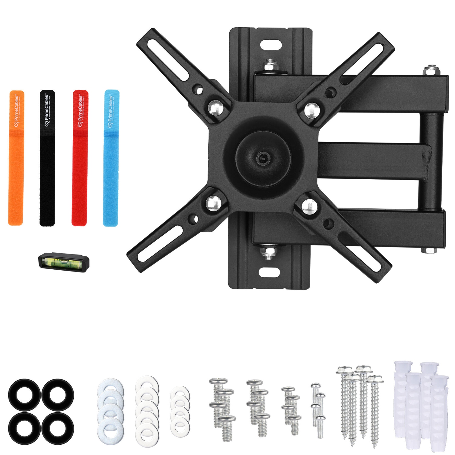 13-42 inch Full Motion TV Wall Mount for Flat Screens, 360 Degree Rotating Wall Mount Corner Bracket with Swivel Articulating Arm Hold up to 66lbs