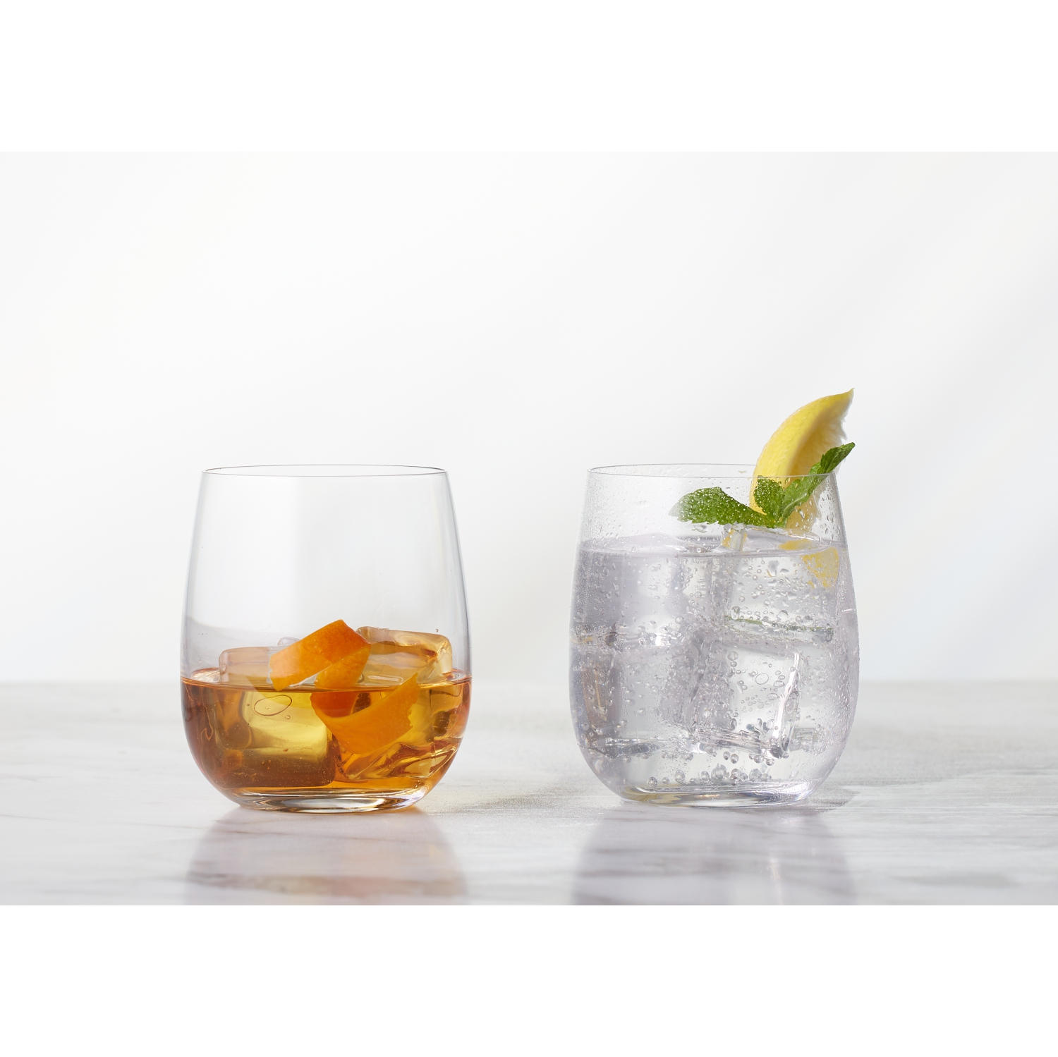 Galateo Vulcano Collection Whiskey/Cocktail Glasses - Set of 4
