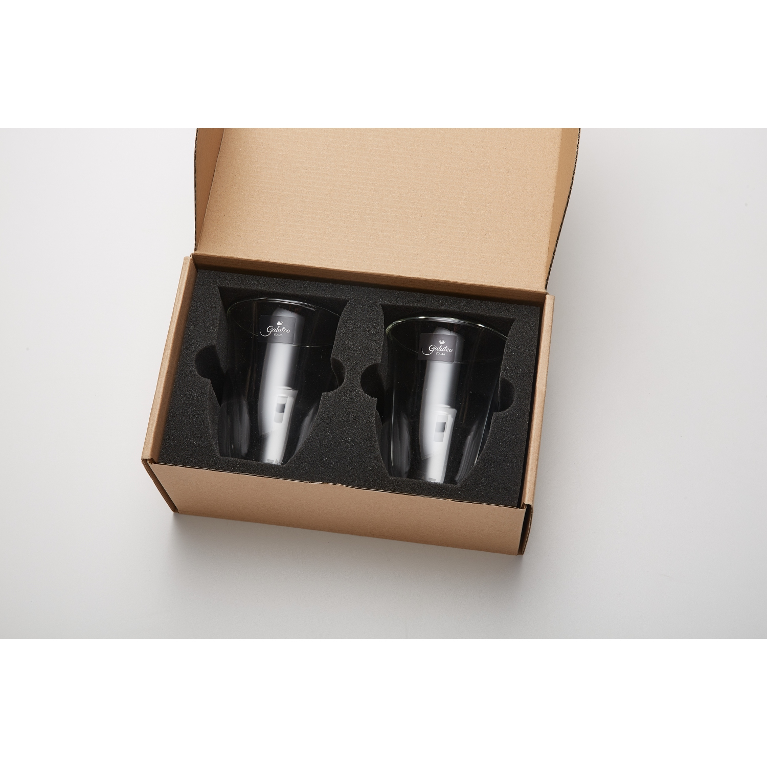 Galateo Capri Collection Caffe Double-Wall Borosilicate Coffee Glass Mugs - Set of 4