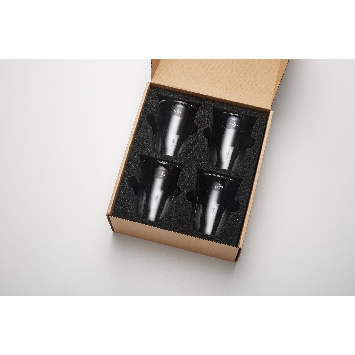 Galateo Capri Collection Caffe Double-Wall Borosilicate Coffee Glass Mugs - Set of 2