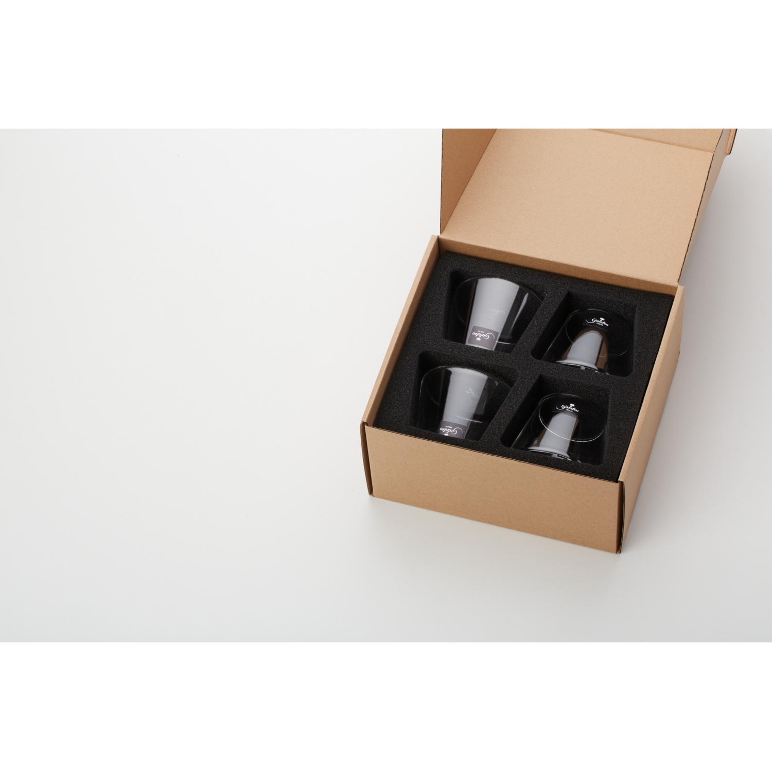 Verres borosilicatés en forme de montagne Capri de Galateo - Ensemble de 4