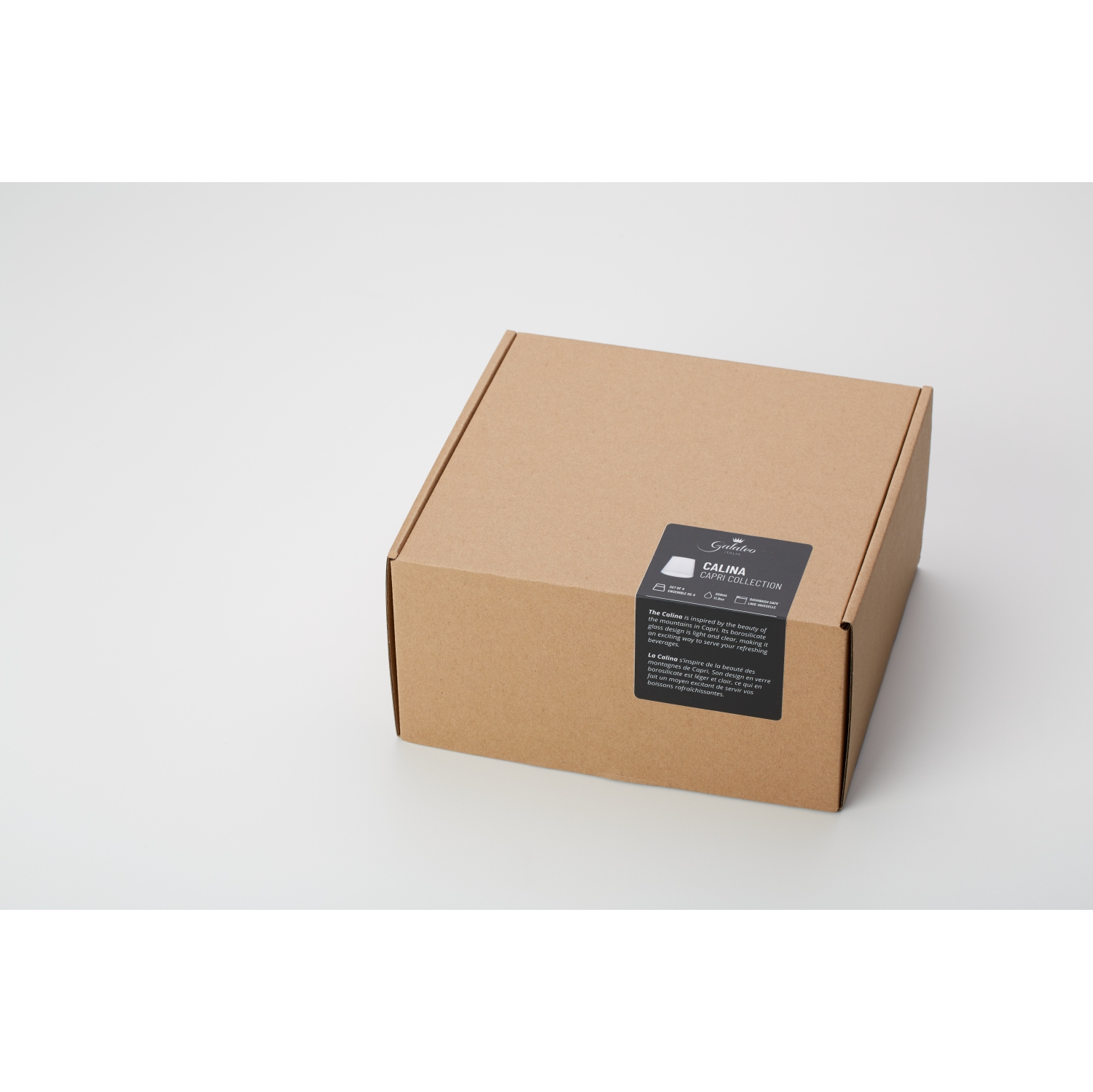 Verres borosilicatés en forme de montagne Capri de Galateo - Ensemble de 4