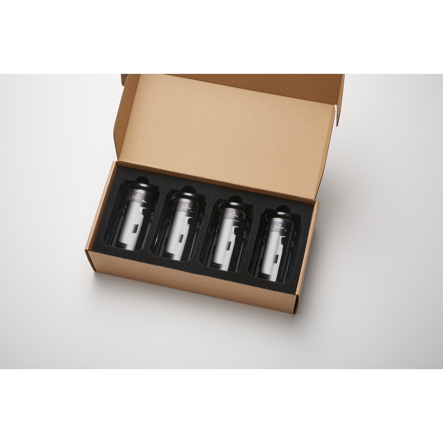 Verres à boire en forme de canette Lattina Capri de Galateo - Ensemble de 4