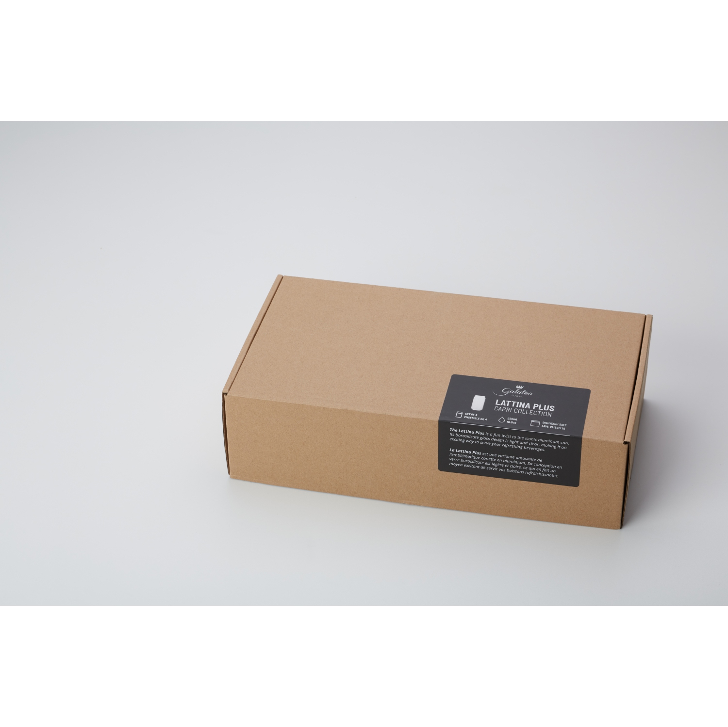 Verres en borosilicaté Lattina Plus de Galateo Capri Collection - Ensemble de 4