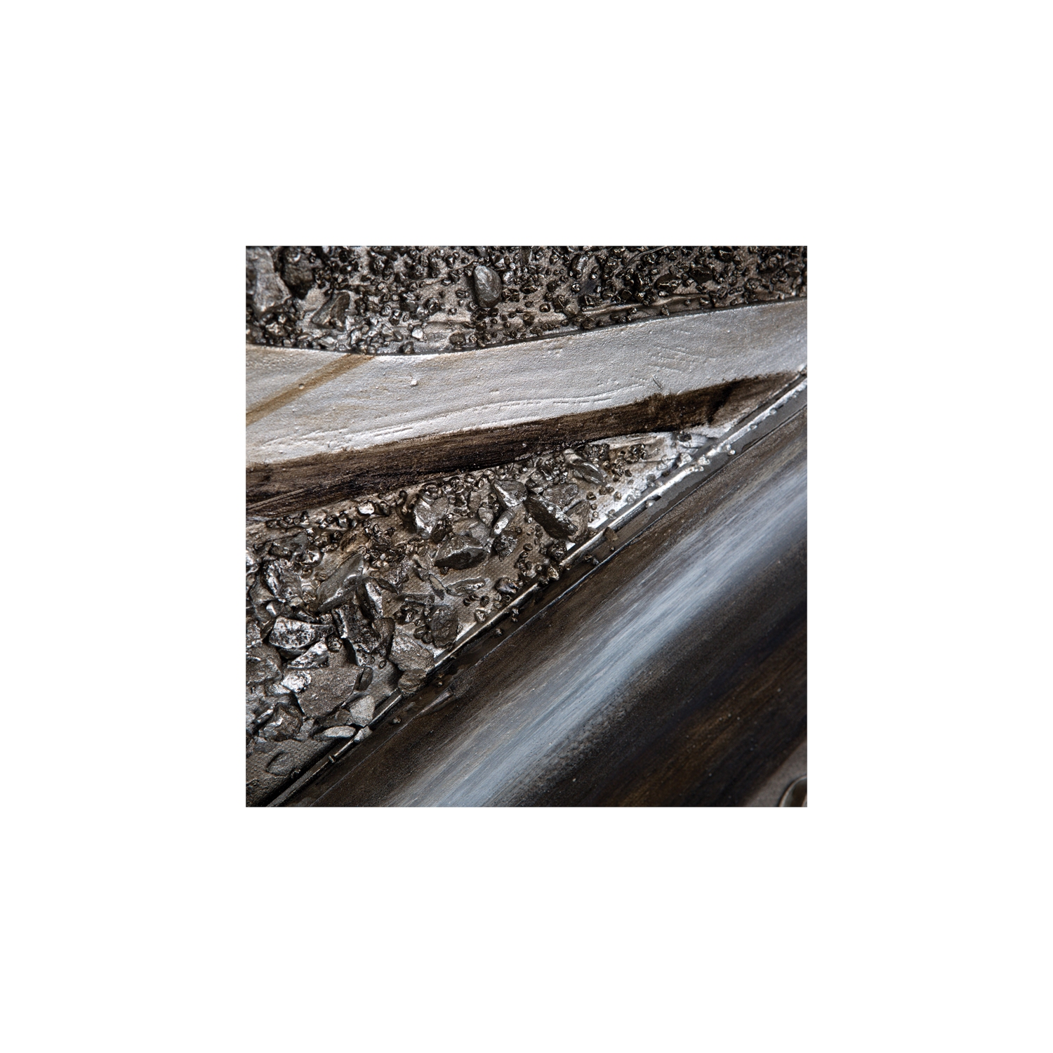 Yosemite Home Decor "Rip Track" Wood Gallery Wrapped Wall Art in Gray