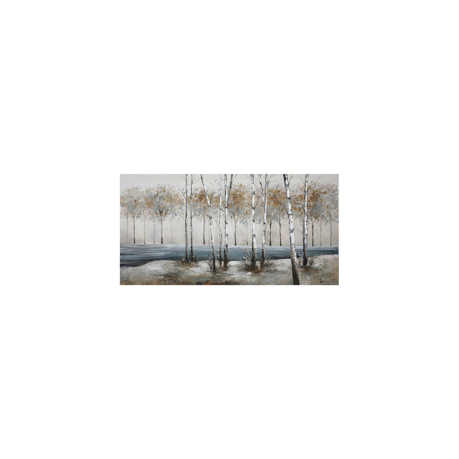 Art mural en bois galerie de Yosemite Home Decor « Birch Alley », multicolore