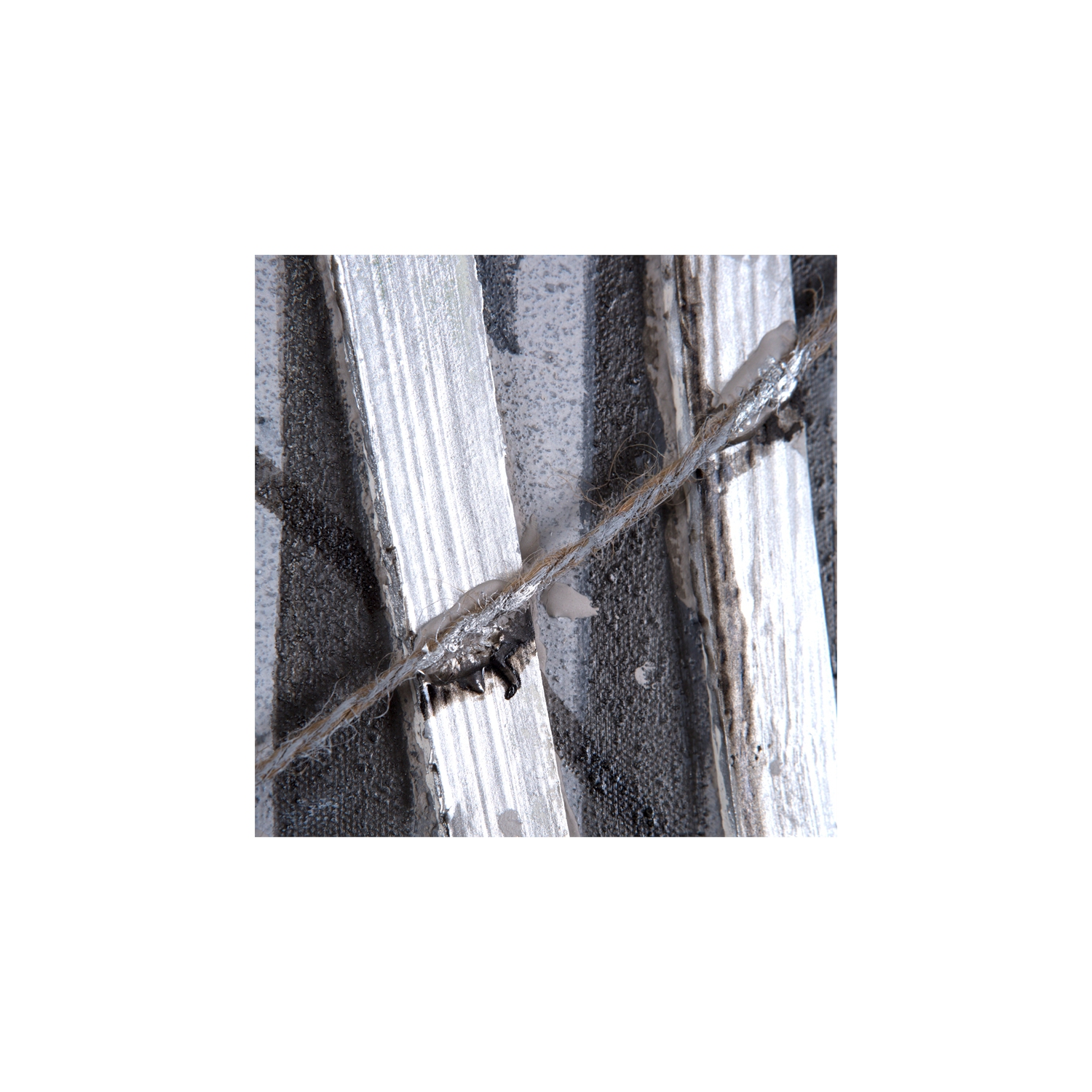 Yosemite Home Decor "Tangled Up" Wood Wall Art with 3D Effect in Gray