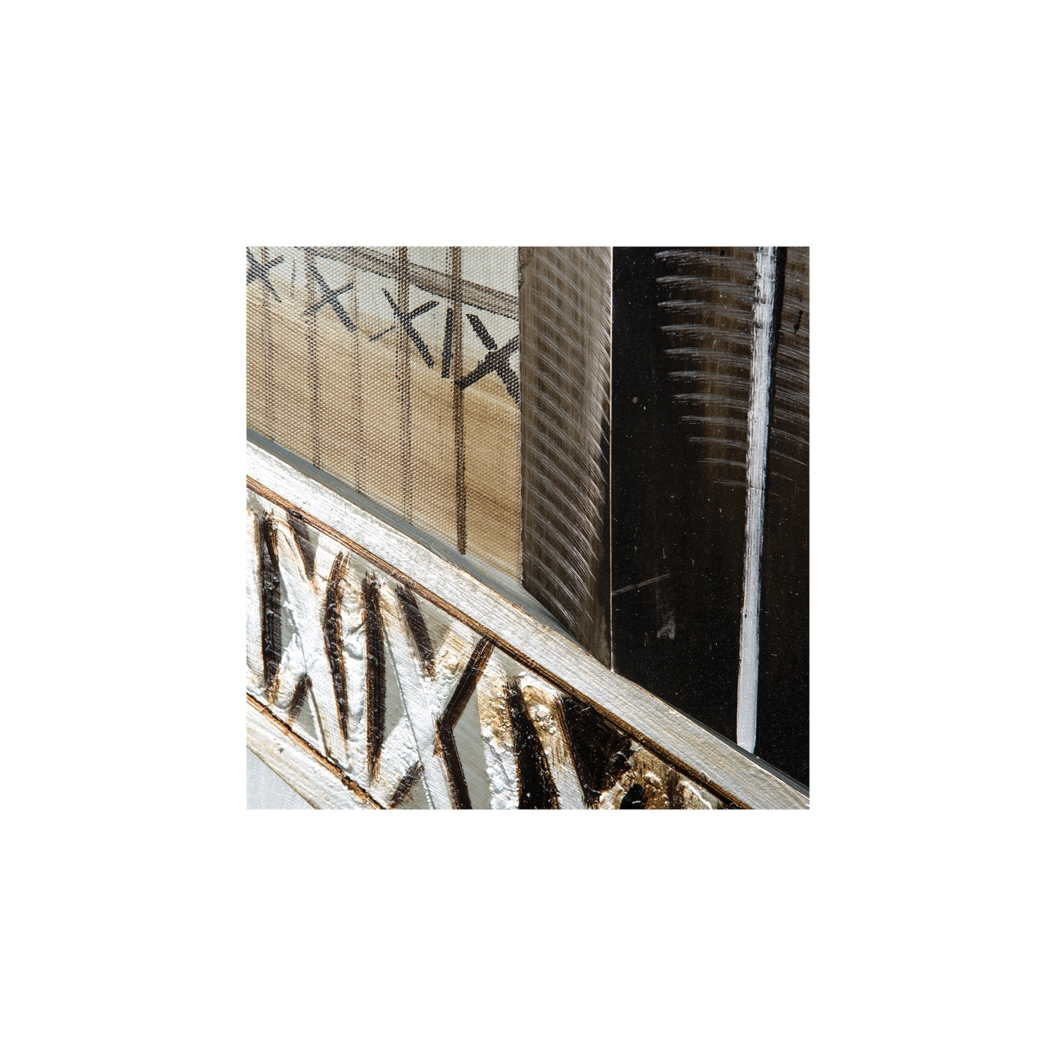 Yosemite Home Decor "Gateway to the City" Wood Gallery Wrapped Wall Art in Gray