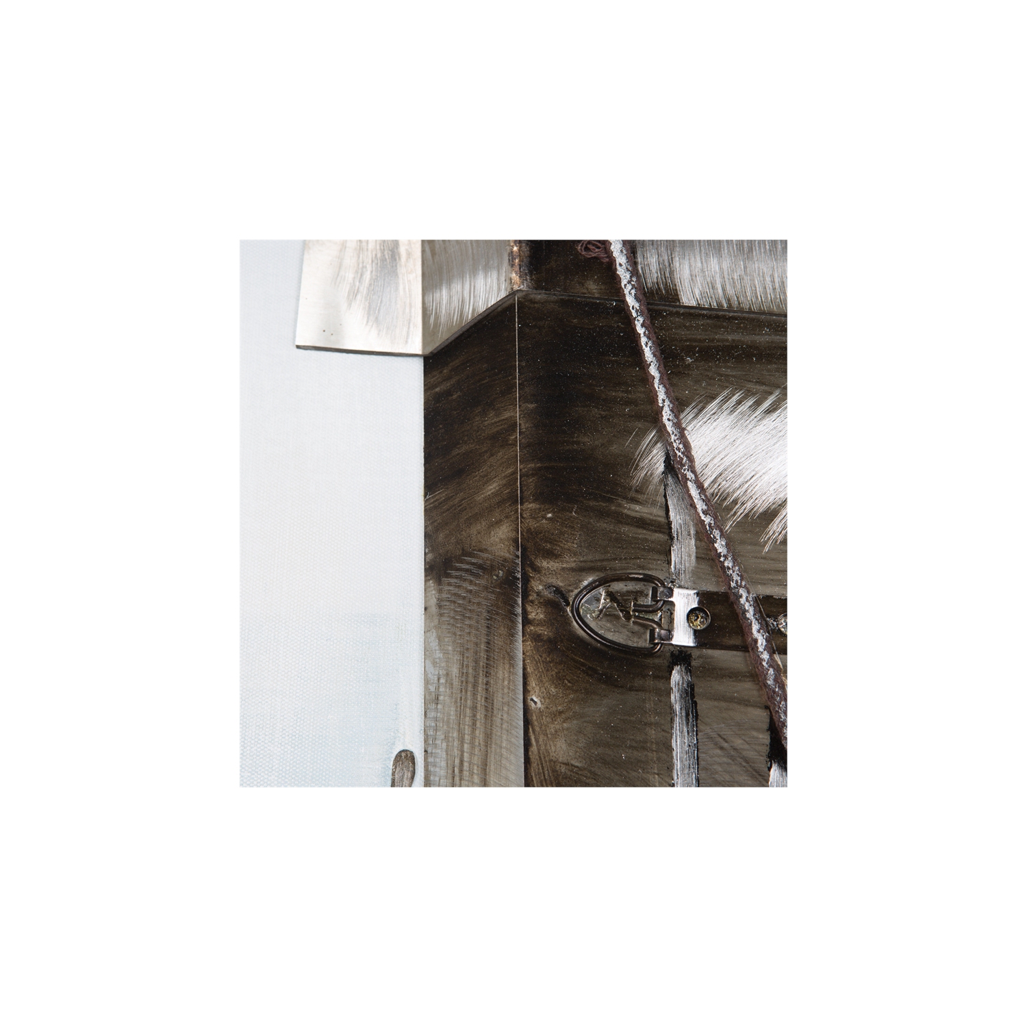 Yosemite Home Decor "Gateway to the City" Wood Gallery Wrapped Wall Art in Gray