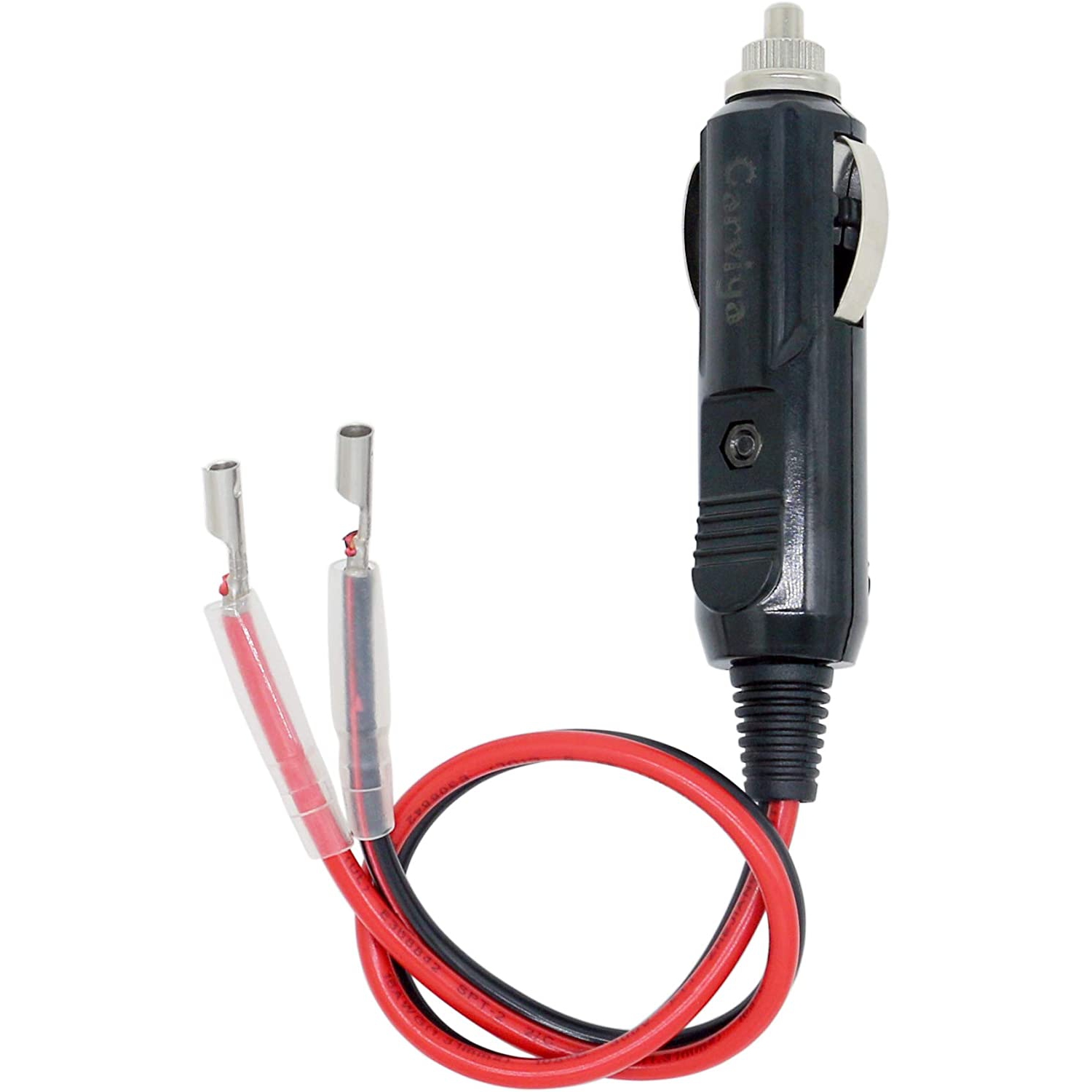 12V 24V Fused Car Replacement Cigarette Lighter Male Plug Power Adapter Extension Cable with Leads 15Amp 20A Fuse & LED Light