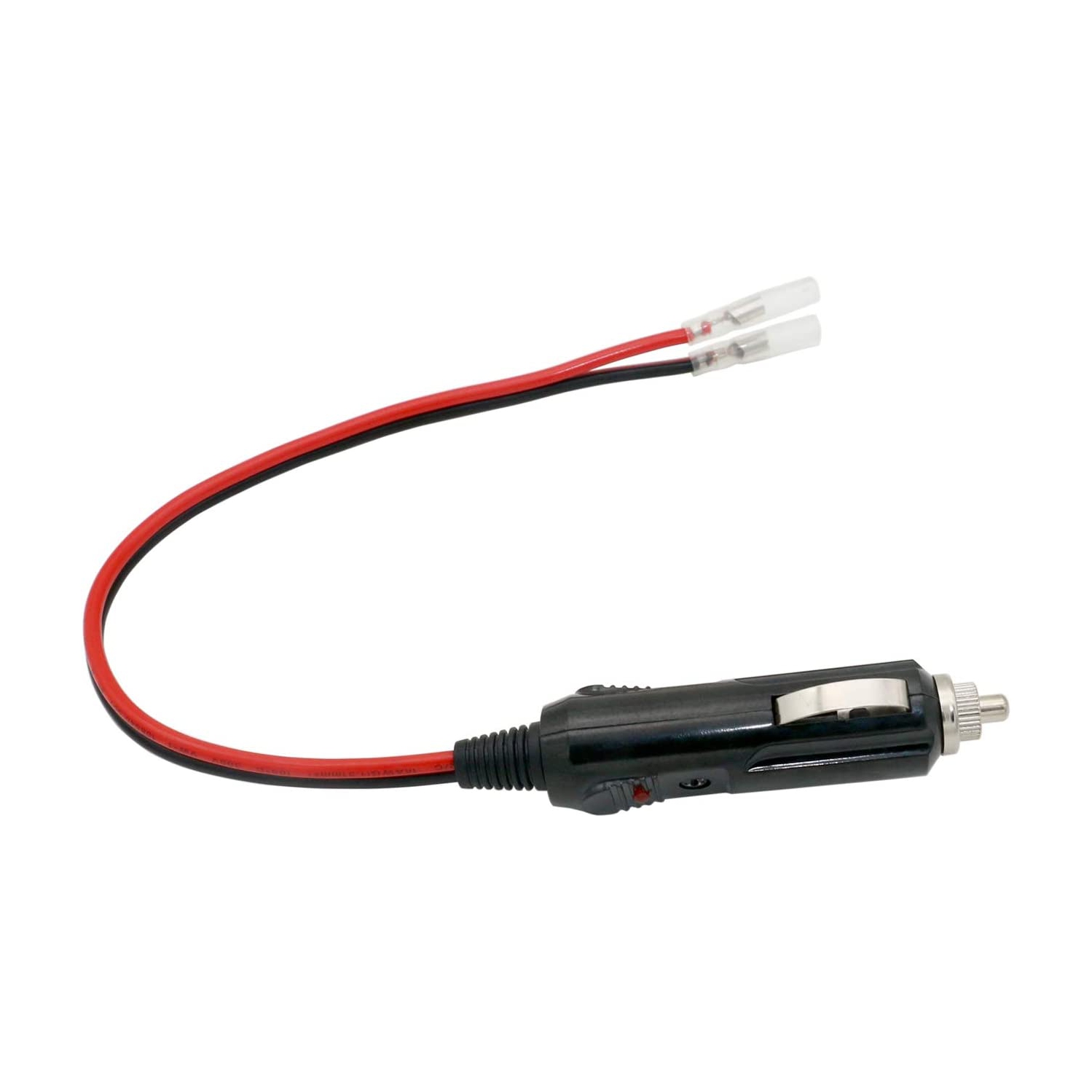 12V 24V Fused Car Replacement Cigarette Lighter Male Plug Power Adapter Extension Cable with Leads 15Amp 20A Fuse & LED Light