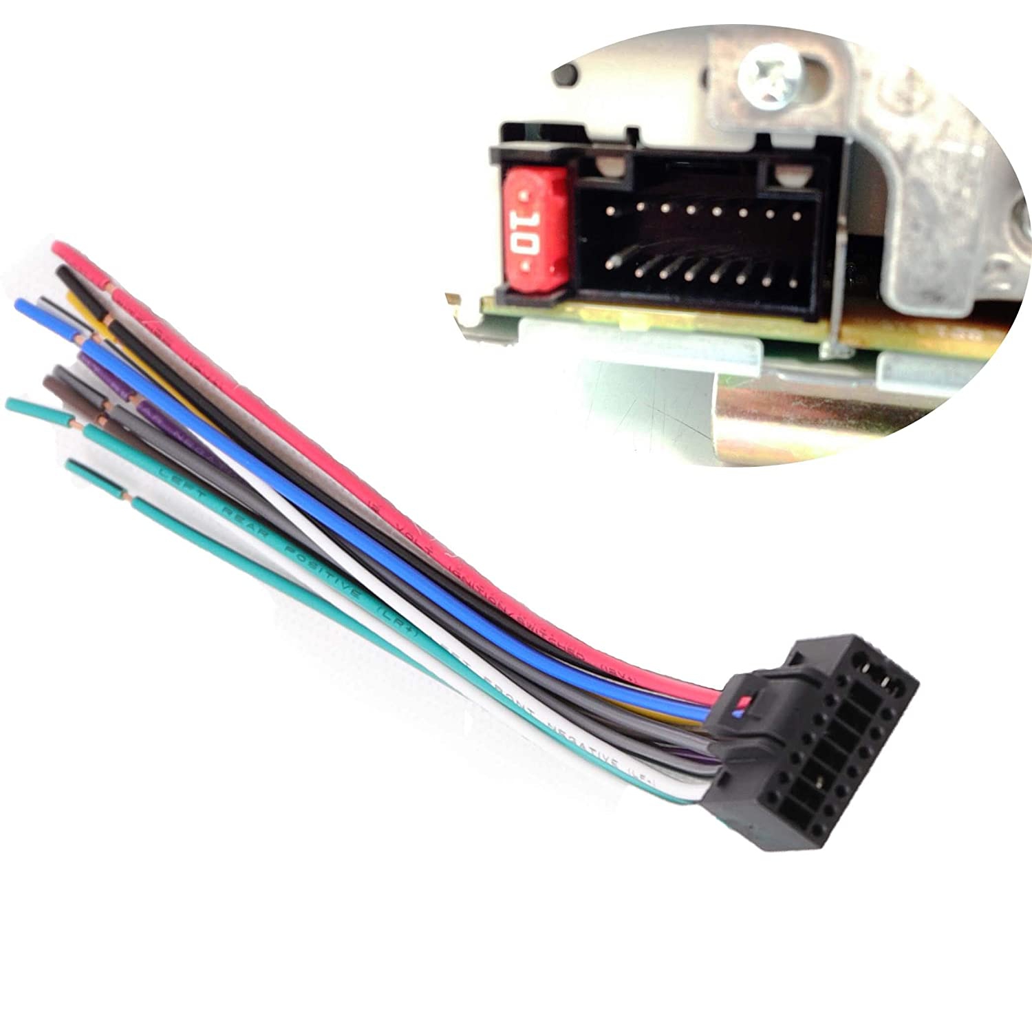 Aftermarket Kenwood Stereo Install Wire Harness 16 Pin Radio Replacement Power Plug Adapter for 1994-2020 KDC KRC KMD DDX KMR