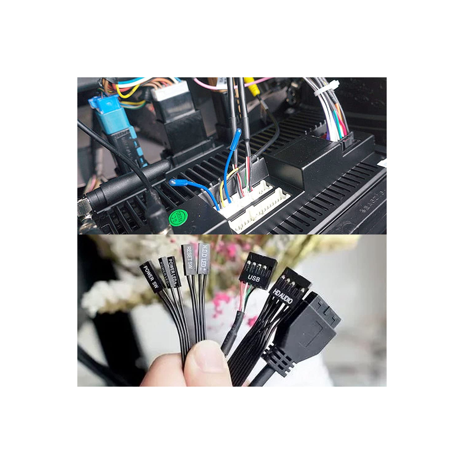 100Pairs 18-24AWG Male and Female Wire Pins Connectors for 4.2mm Pin Terminals Housing Jumper Wire Cable DIY Kit EK1963