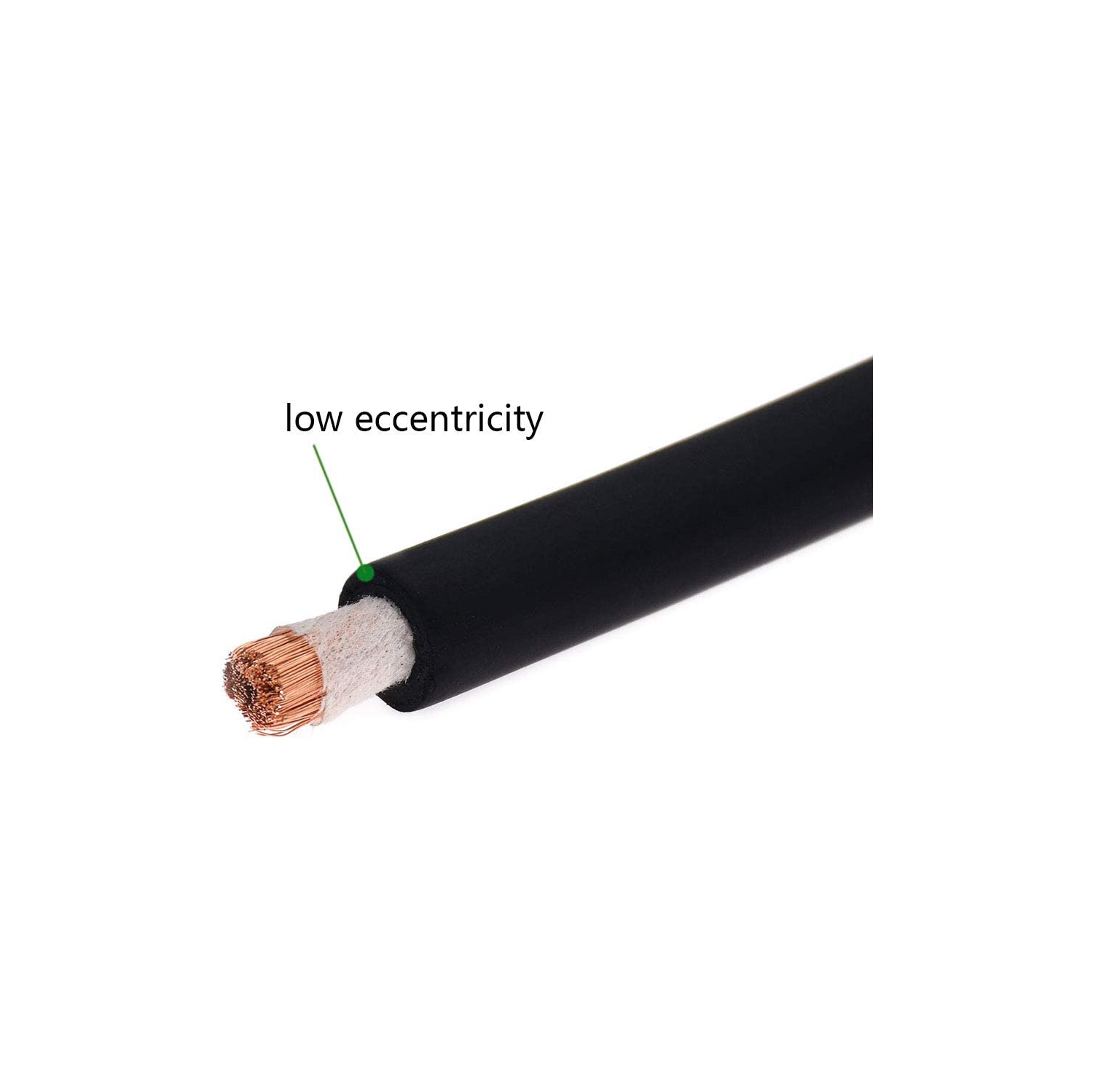 2 câbles d'alimentation à onduleur calibre 4 AWG, terminal en cuivre étamé, Bon pour solaire, auto, VR, moto, voiture et marine