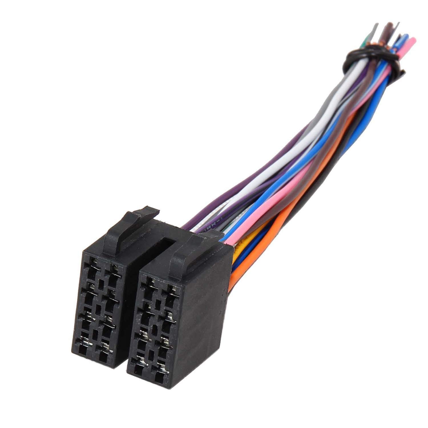 Replacement for 1996-2002 Volkswagen, 1998-2005 Audi, Mercedes-Benz, Porsche Radio Stereo ISO Wire Harness Adapter CD Player Connector