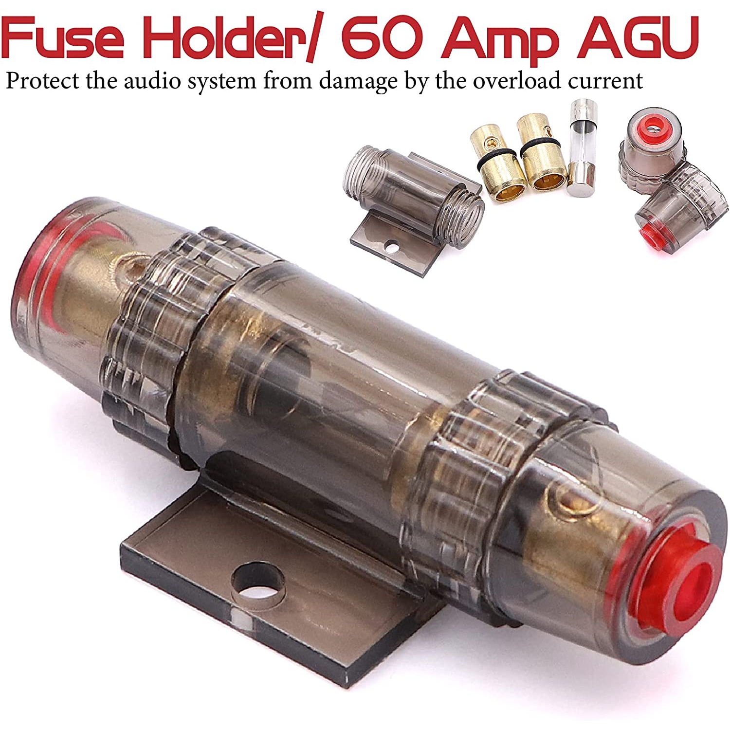 8 Gauge Audio Amplifier Installation Wiring Systems KIT,Make Connections and Brings Power to Your Radio, Subwoofers and Speakers