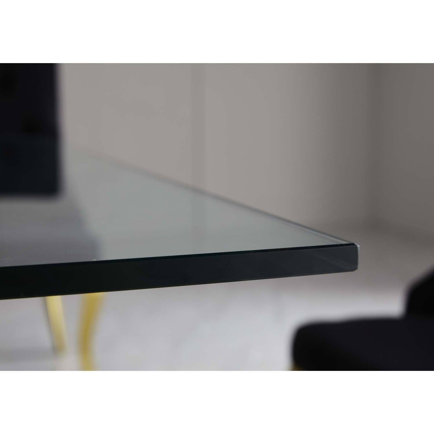Zenith Gold | Tempered Clear Glass Dining Table Only -Free shipping in Ontario