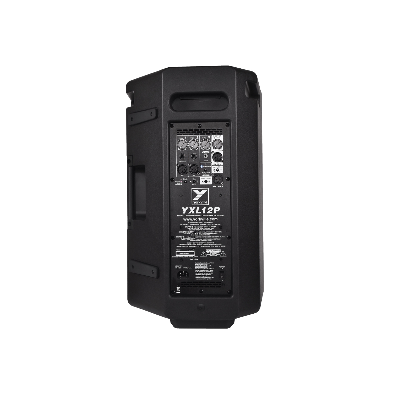 Haut-parleur amplifié YXL12P 12 po 1000 W de Yorkville Sound