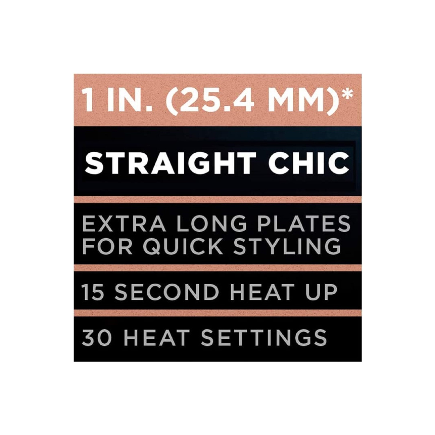 Lisseur céramique de 1 po de Conair, CS810RGXC