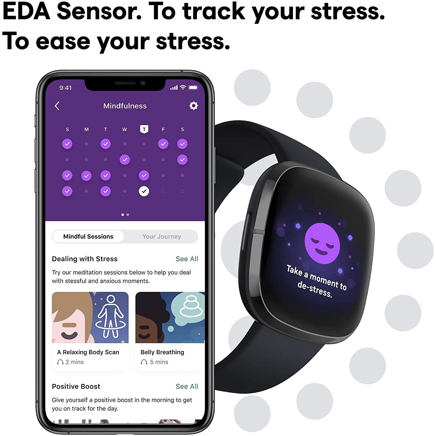 Remis à neuf - montre intelligente Sense de Fitbit - carbone