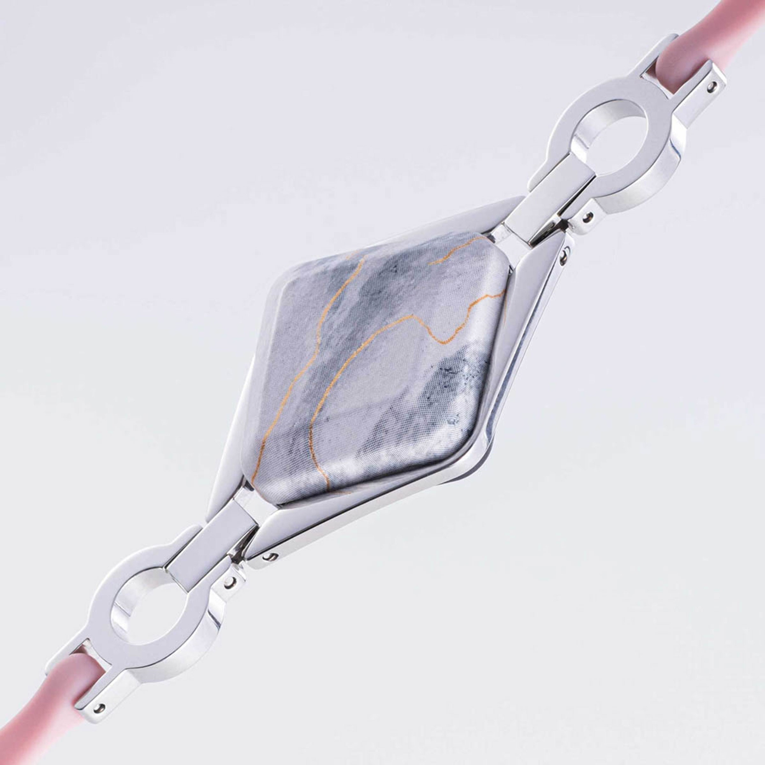 Bellabeat Ivy Wellness Tracker Smart Jewelry - Silver/Blush