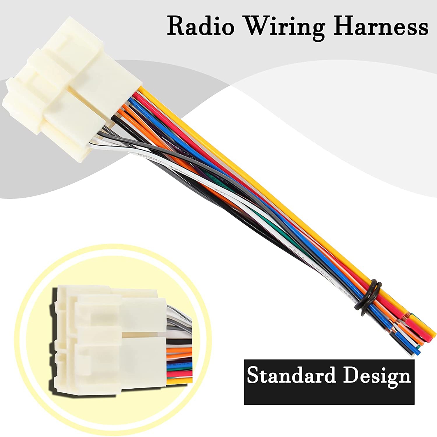 Select 1996-2005 GM Chevrolet GMC Suburban Express Vehicles Stereo Radio Wiring Harness Aftermarket Head Unit Install Connector
