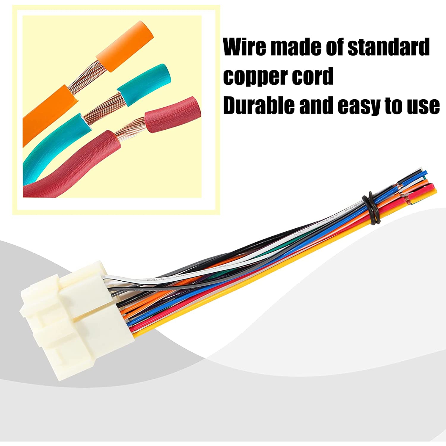 Select 1996-2005 GM Chevrolet GMC Suburban Express Vehicles Stereo Radio Wiring Harness Aftermarket Head Unit Install Connector