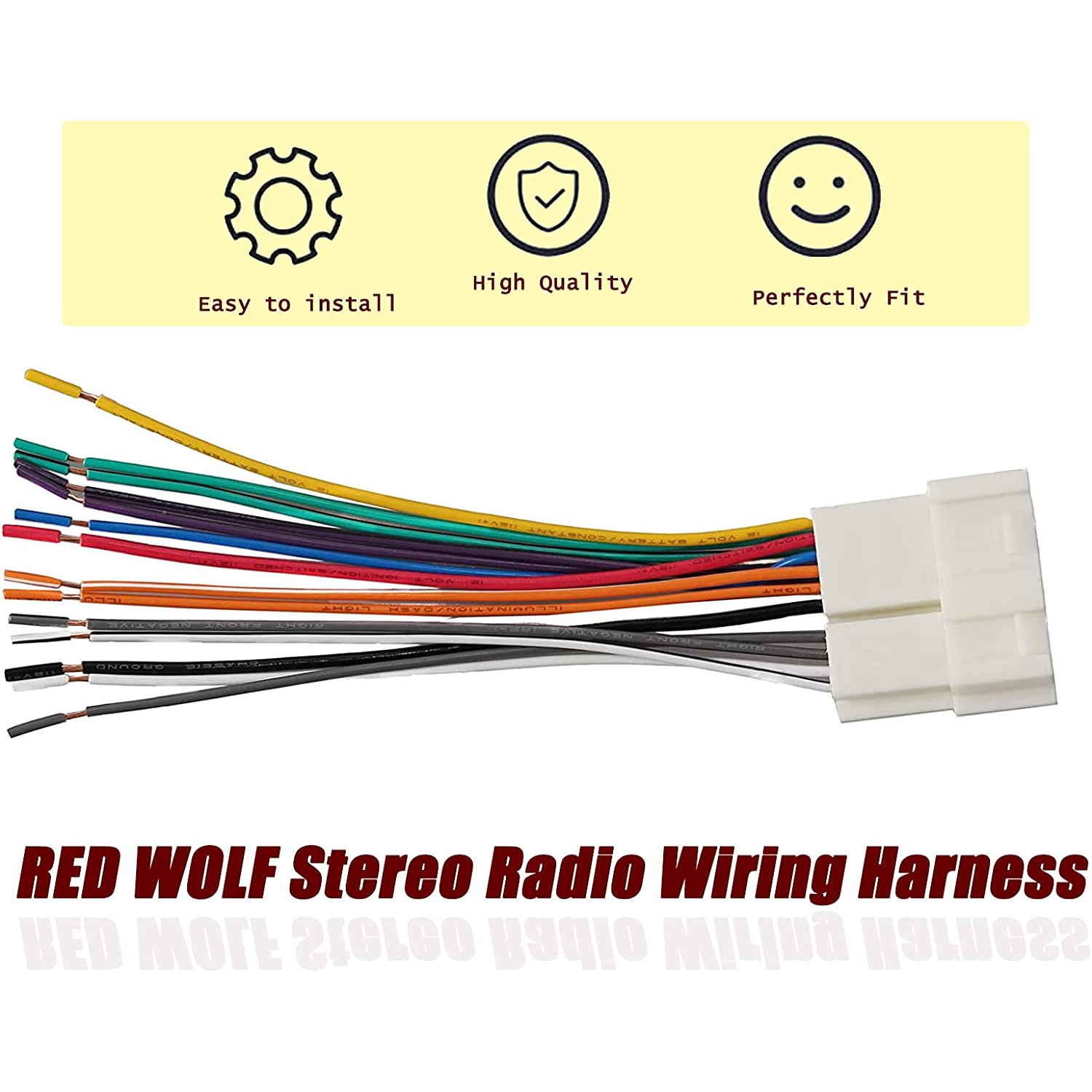 Select 1996-2005 GM Chevrolet GMC Suburban Express Vehicles Stereo Radio Wiring Harness Aftermarket Head Unit Install Connector