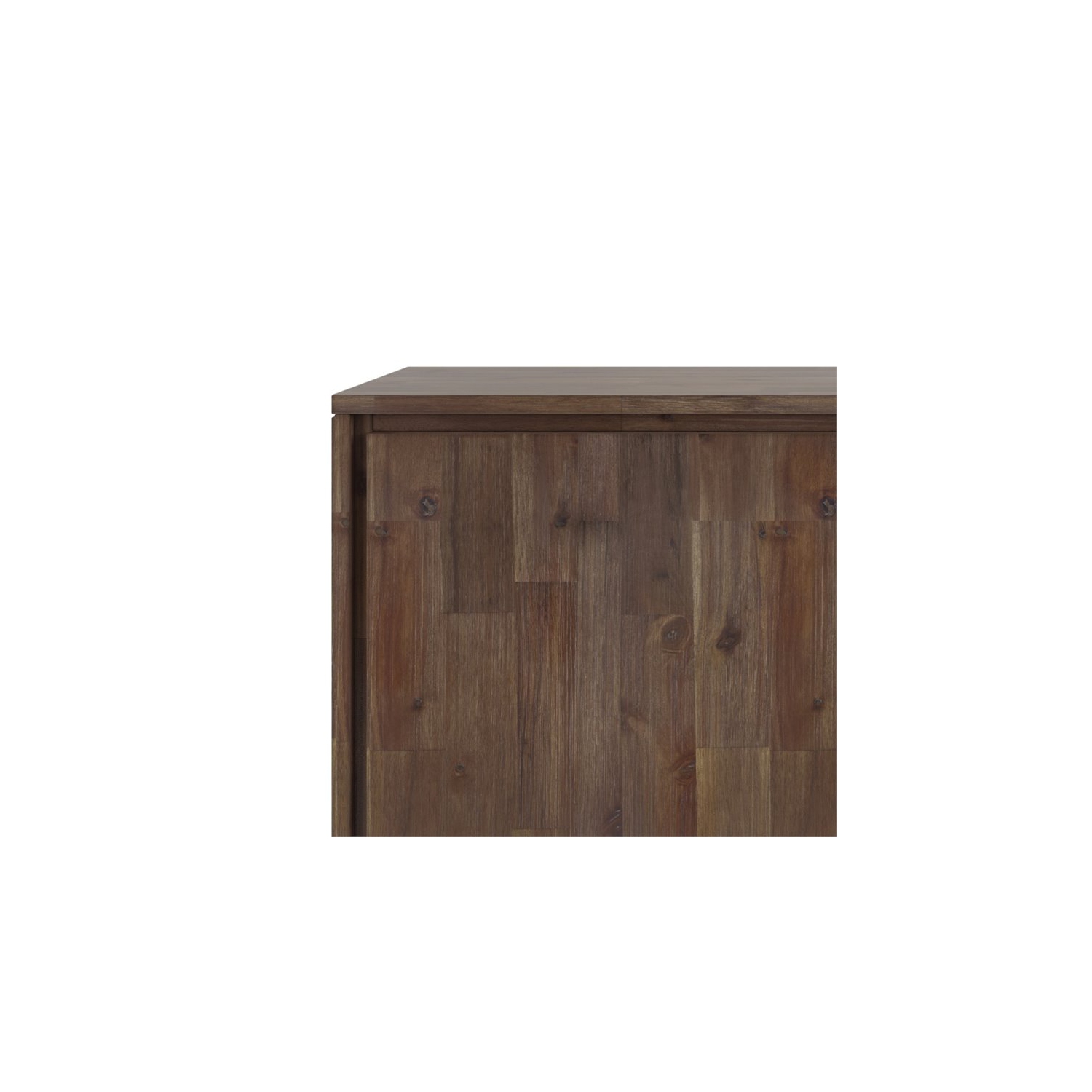 Simpli Home Lowry 60" Solid Wood Sideboard in Rustic Natural Aged Brown