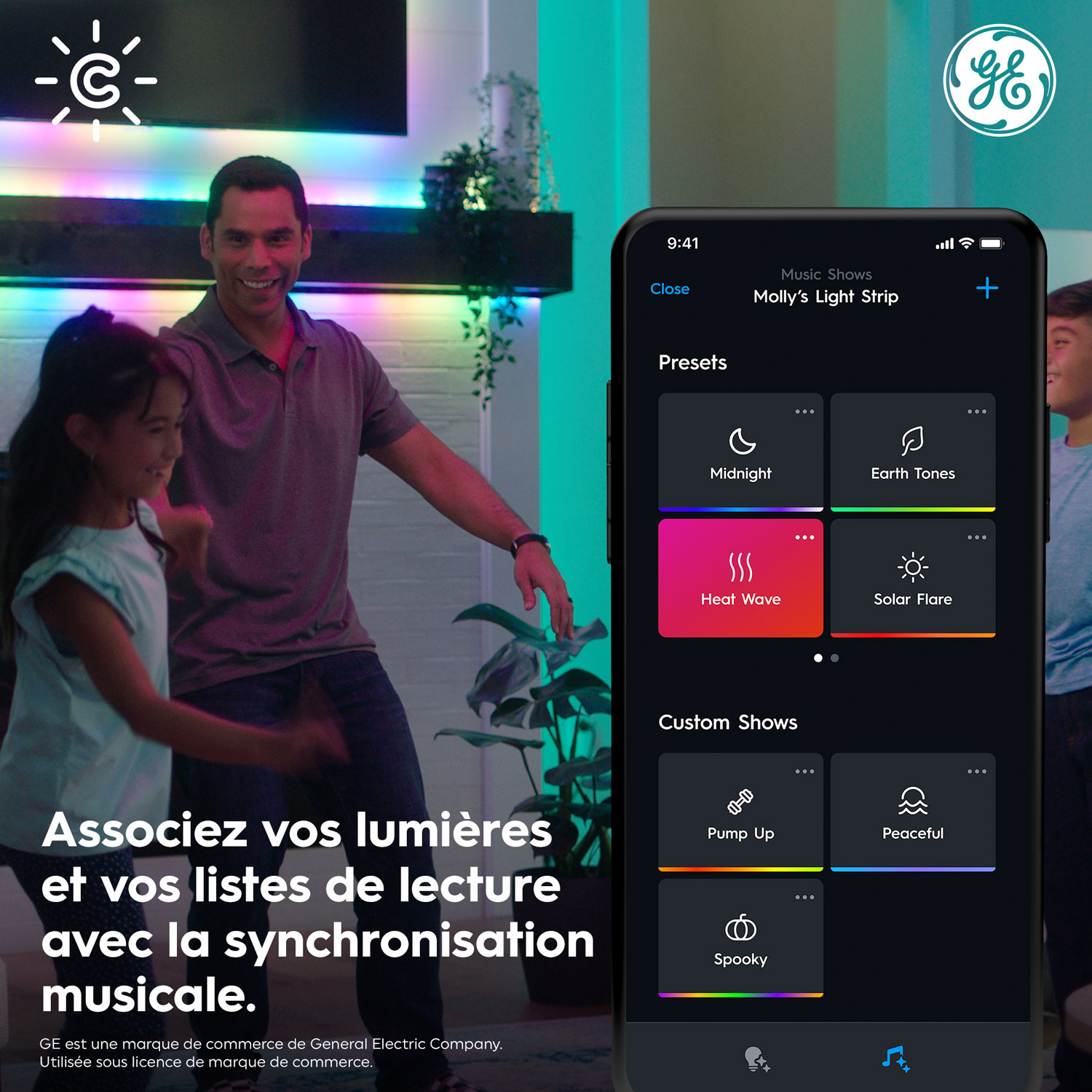 GE Cync 4.9m Dynamic Effects Gradient Outdoor Smart Light Strip - Multi-Colour