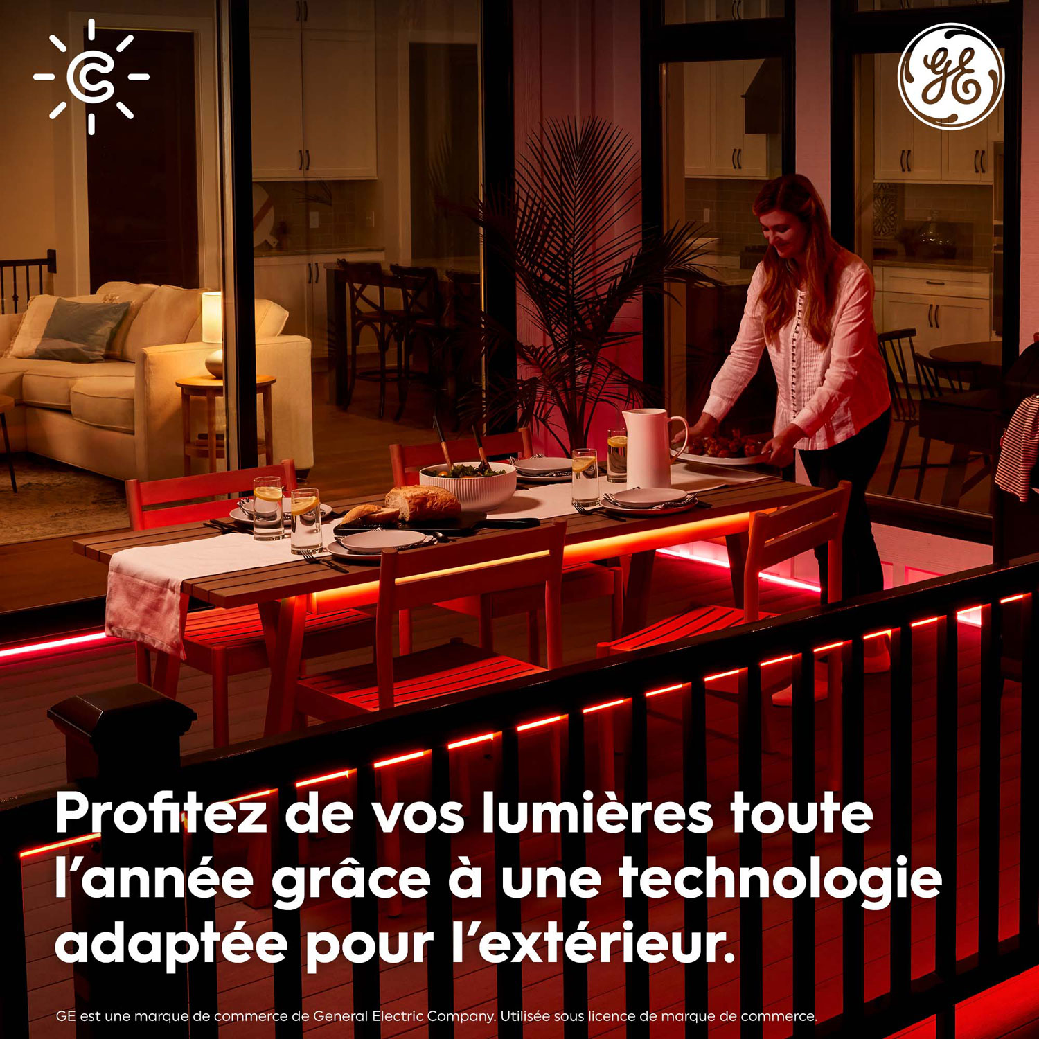 GE Cync 4.9m Dynamic Effects Gradient Outdoor Smart Light Strip - Multi-Colour